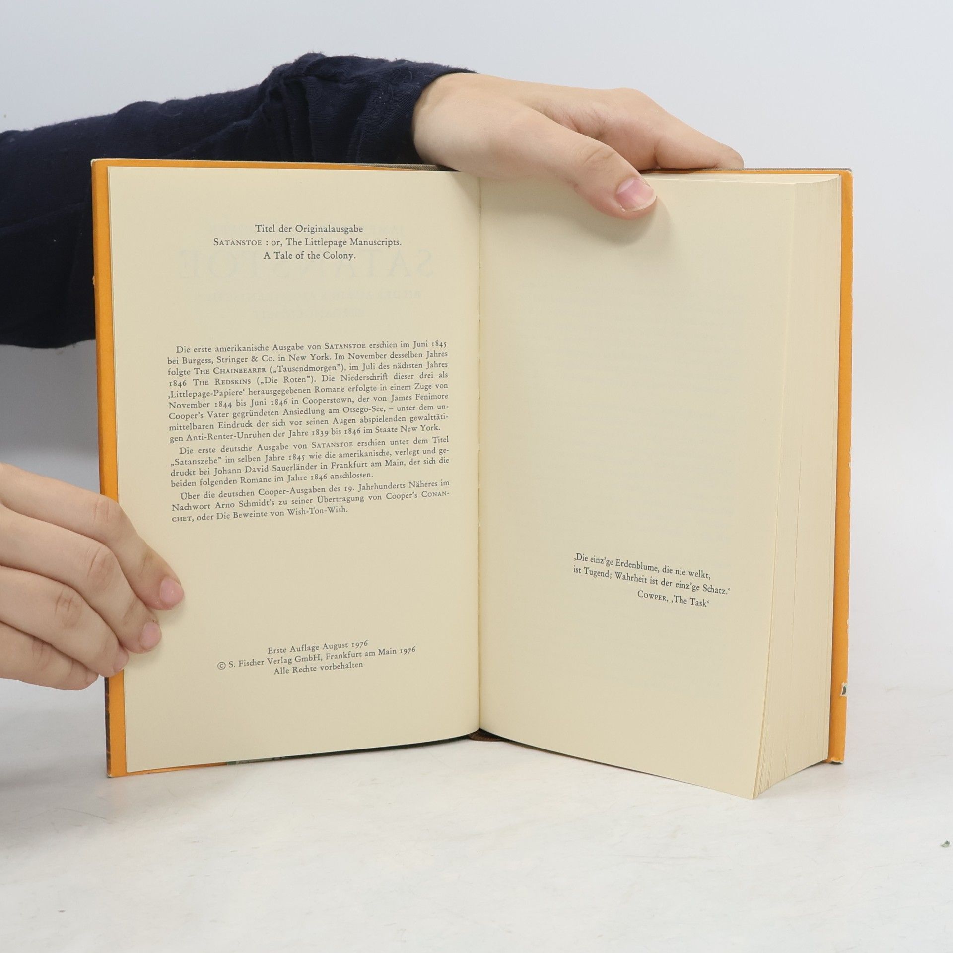 James Fenimore Cooper Satanstoe