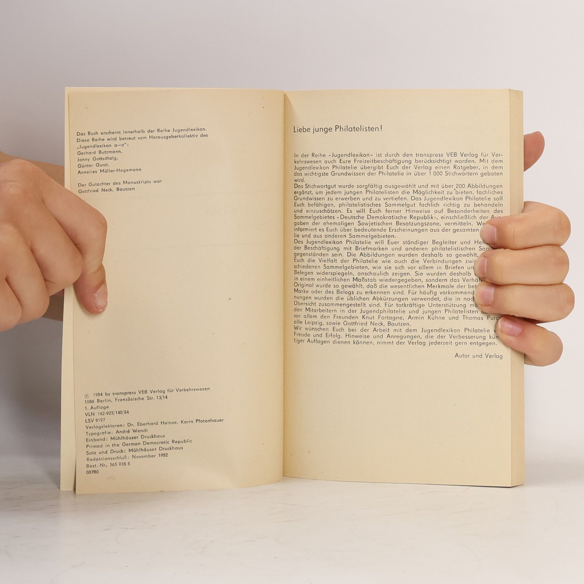 Wolfram Grallert Jugendlexikon Philatelie