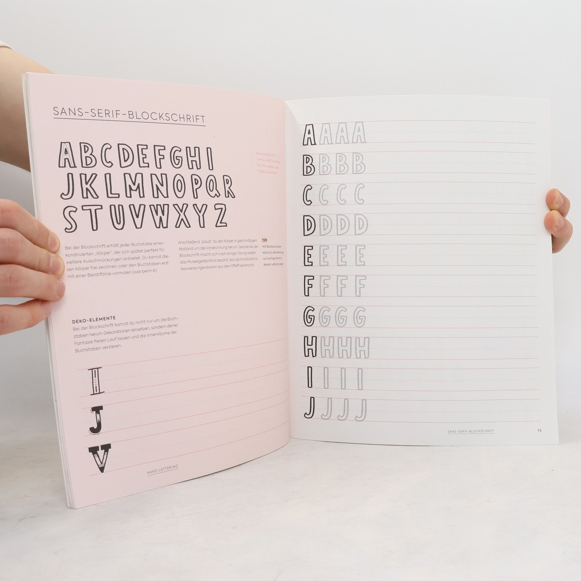 Tanja Cappell Hand Lettering Alphabete: Das Übungsheft