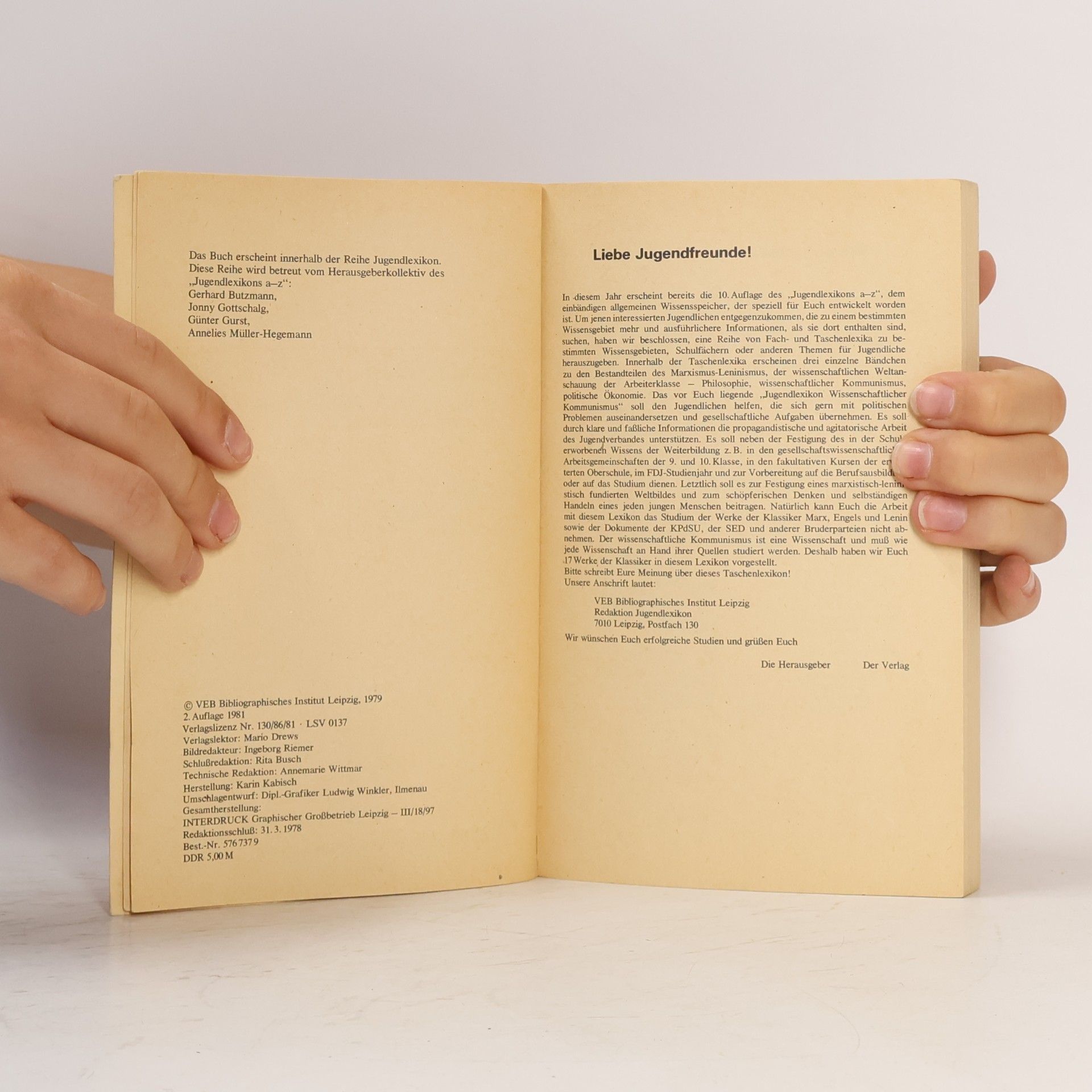 Autorenkollektiv Jugenslexikon Wissenschaftlicher Kommunismus