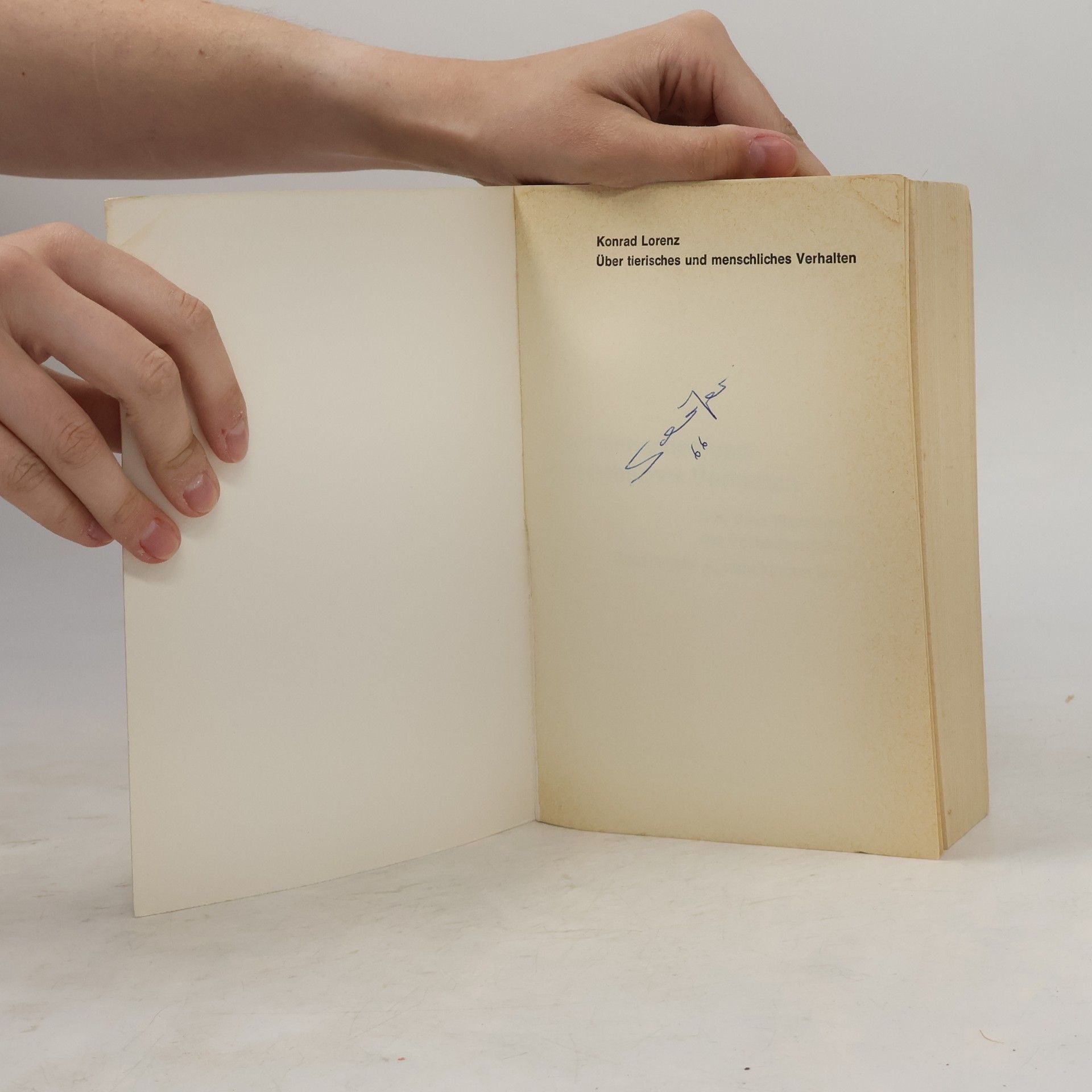 Konrad Lorenz Über teirisches und menschliches Verhalten