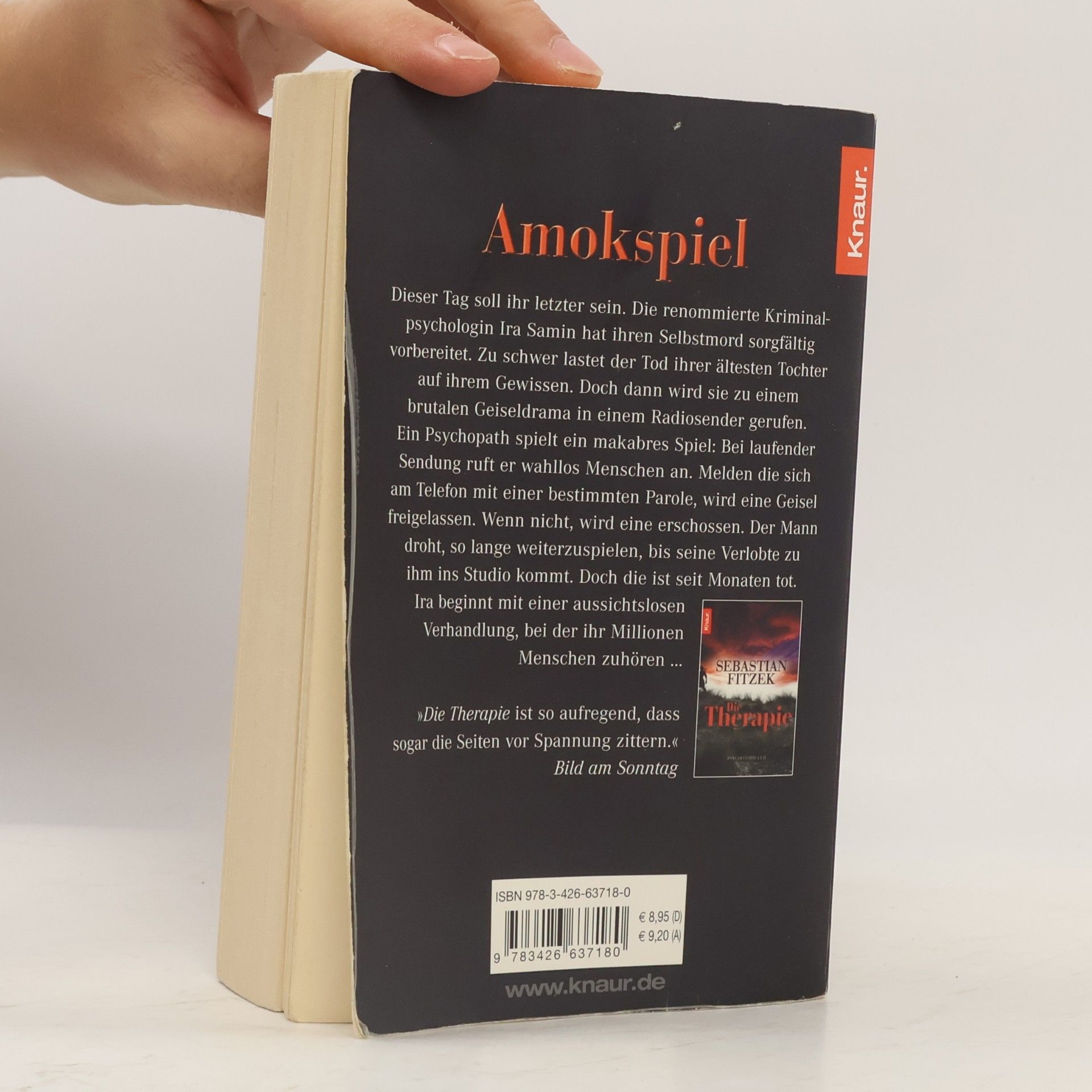 Sebastian Fitzek Amokspiel : Psychothriller