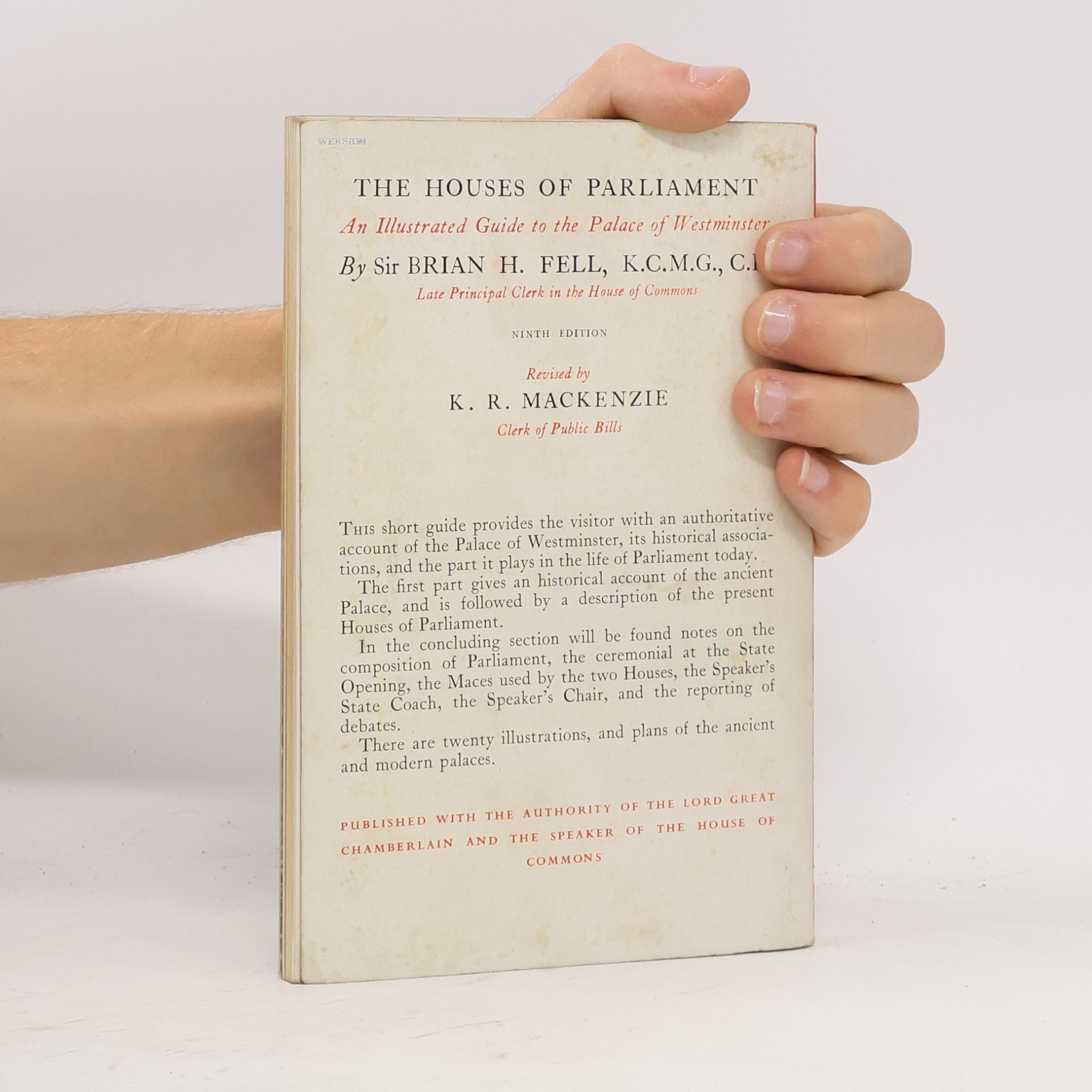 Various authors The Houses of Parlament