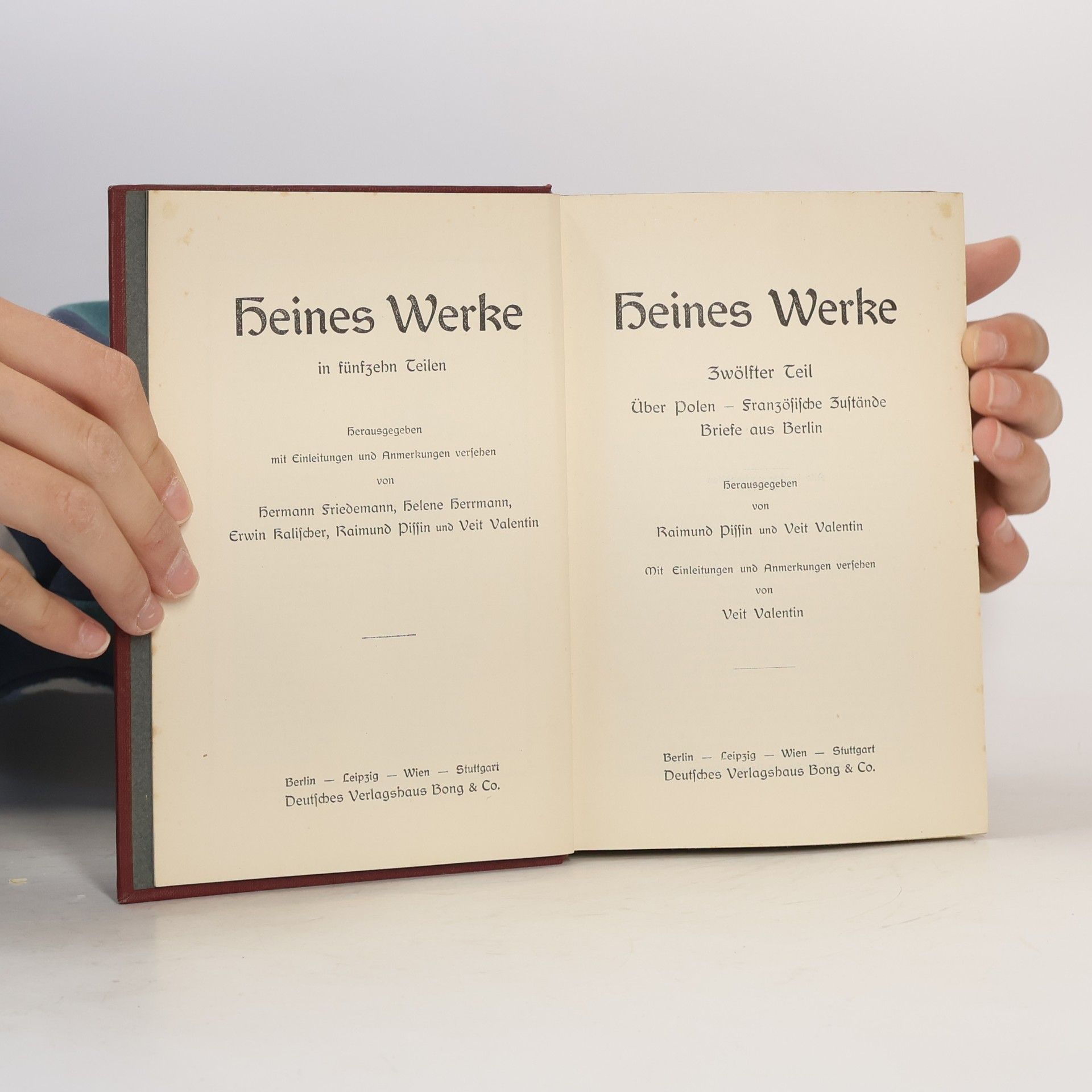 Heinrich Heine Heines Werke 12-15