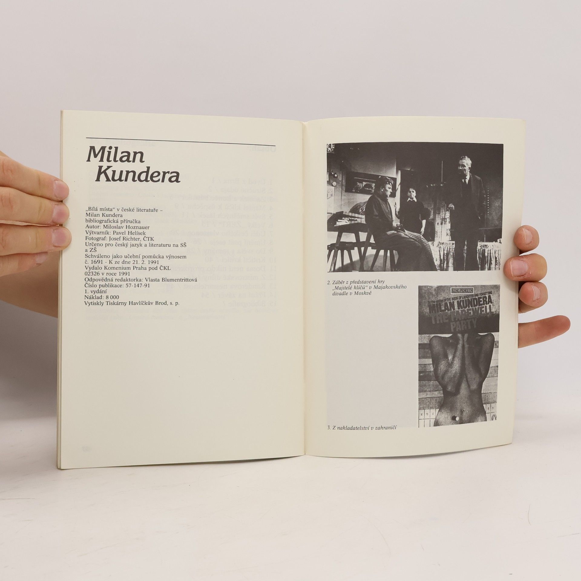 Miloš Hoznauer Milan Kundera