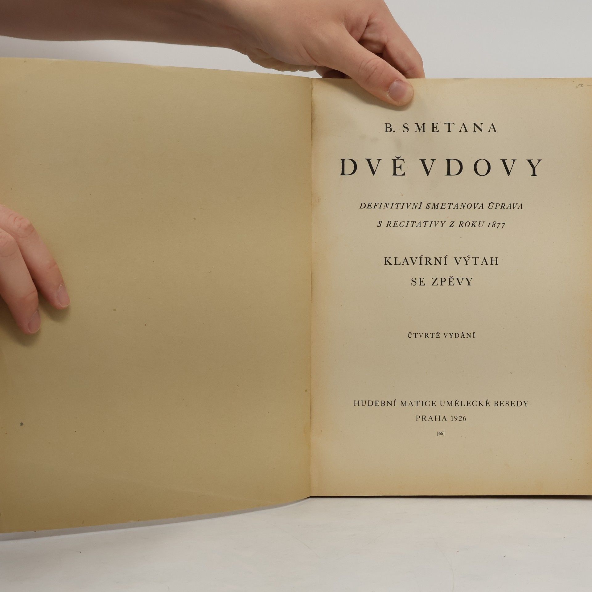Bedřich Smetana Dvě vdovy