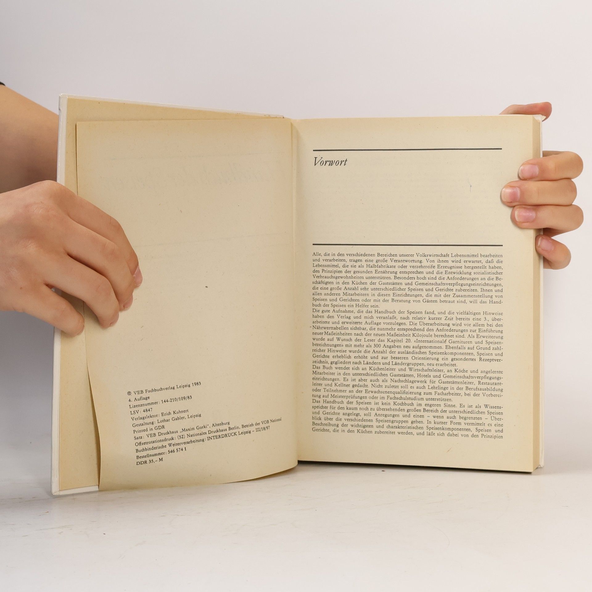 Herbert Piltz Handbuch der Speisen
