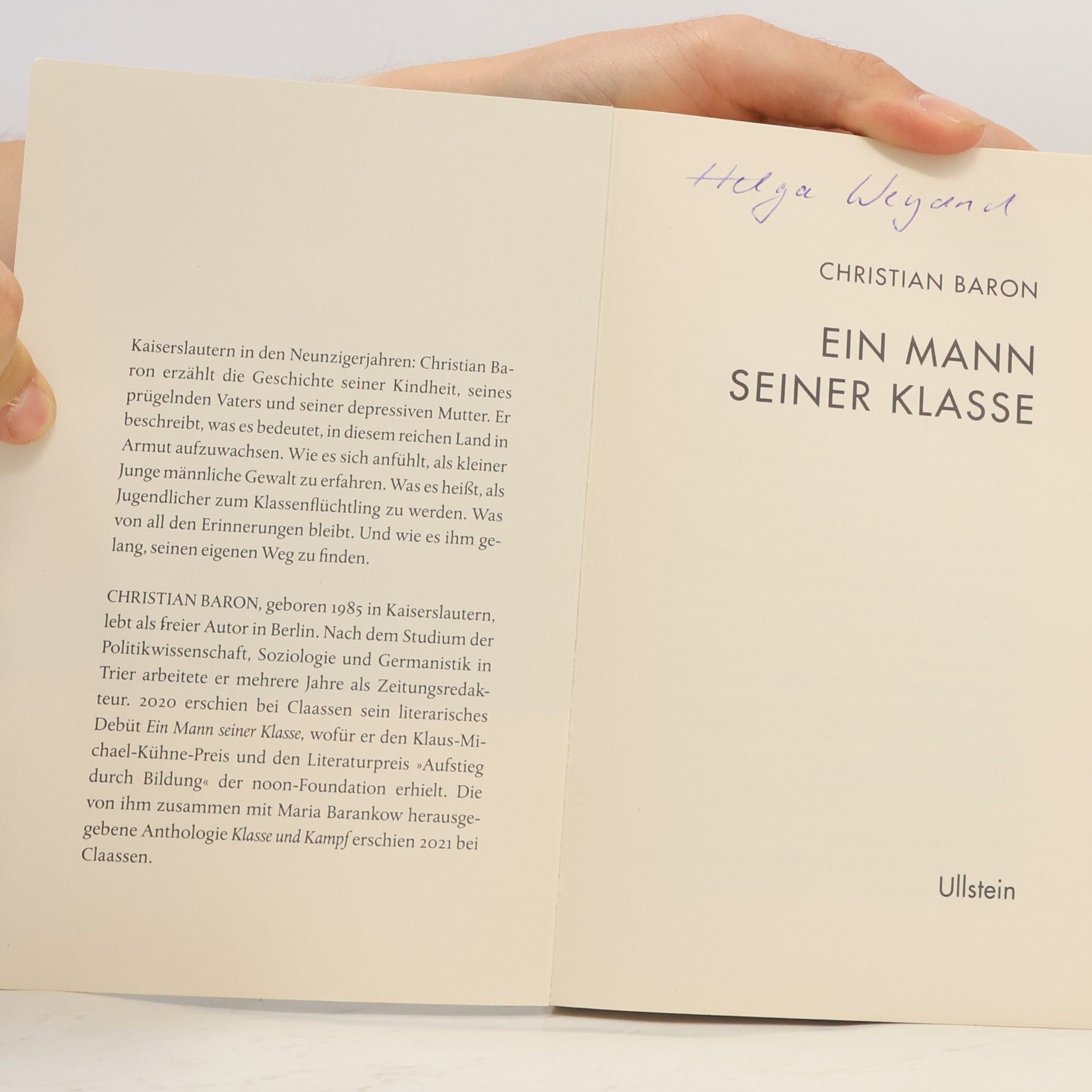 Christian Baron Ein Mann seiner Klasse