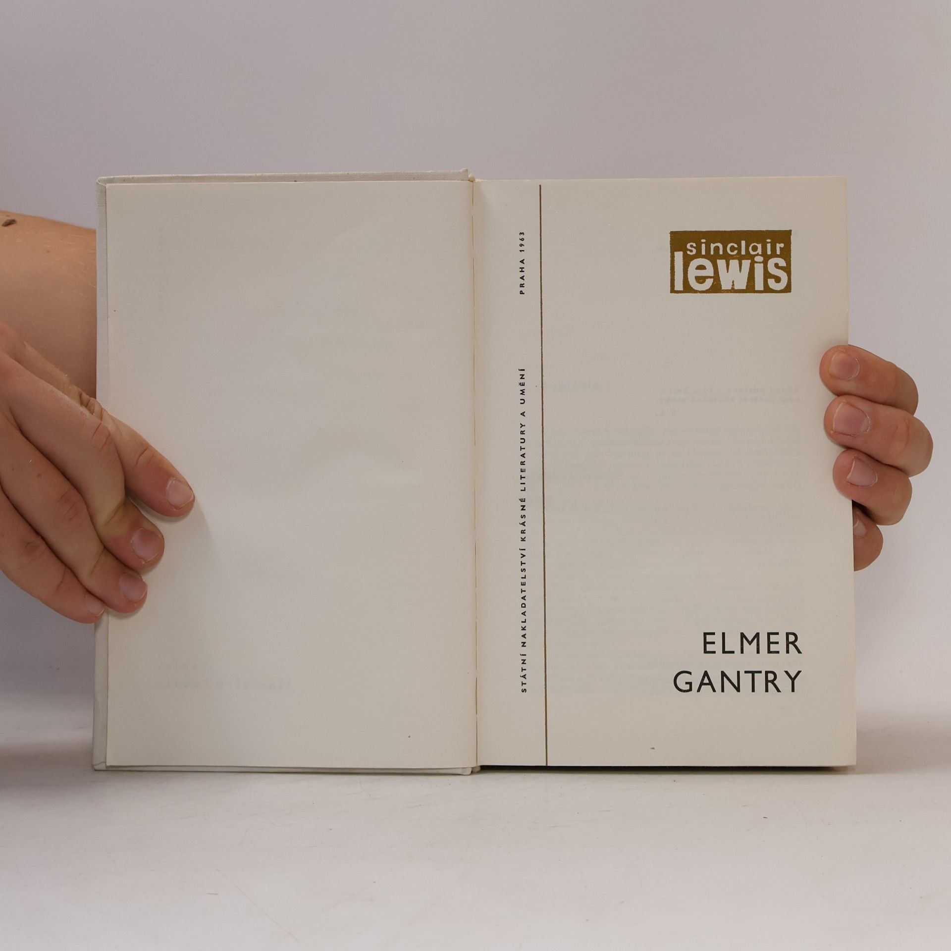 Sinclair Lewis Elmer Gantry