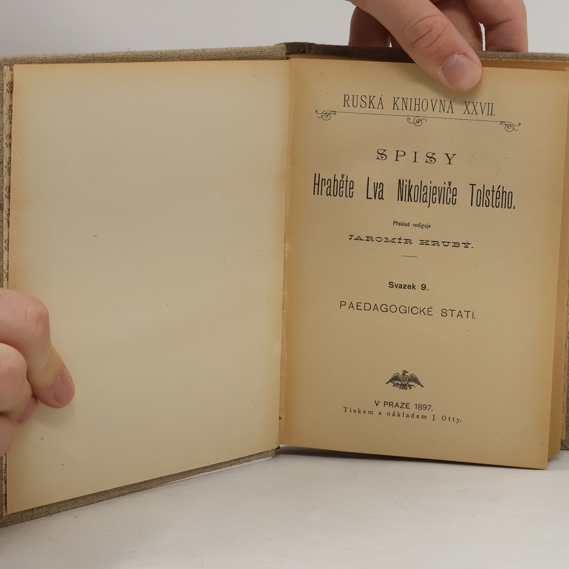 Leone Tolstoi Spisy Hraběte Lva Nikolajeviče Tolstého 9