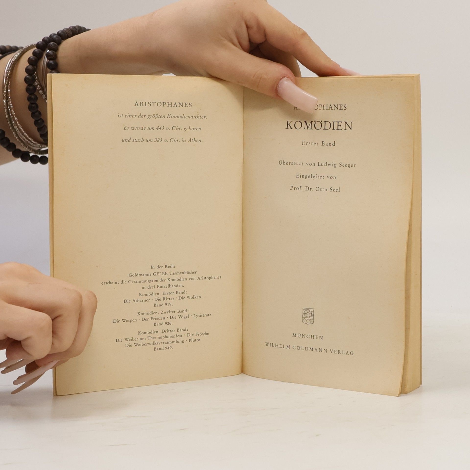 Aristophanes Komödien I