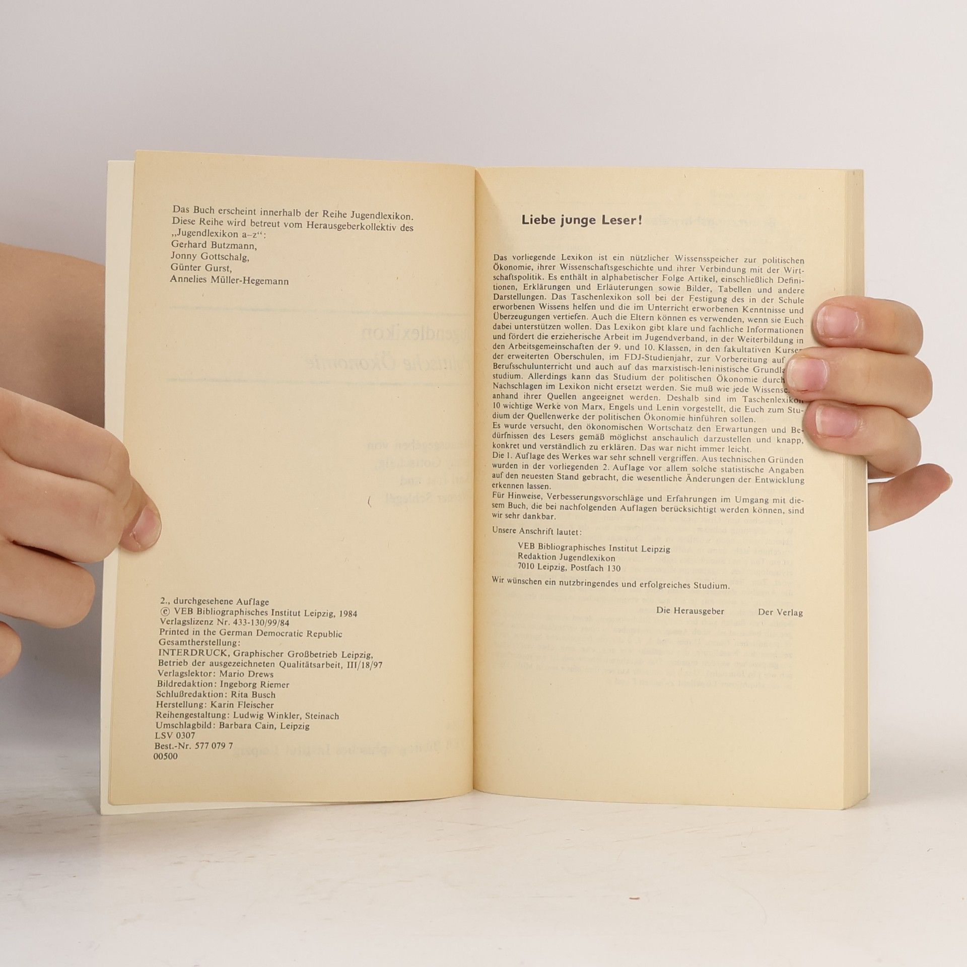 Autorenkollektiv Politische Ökonomie. Jugendlexikon
