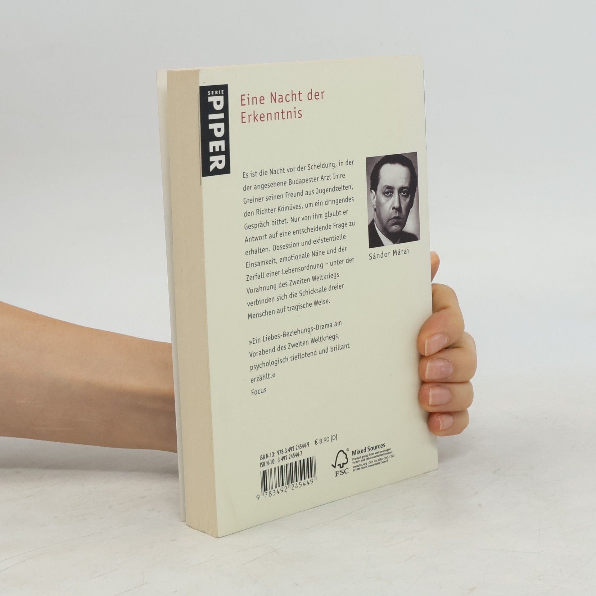 Sándor Márai Die Nacht vor der Scheidung