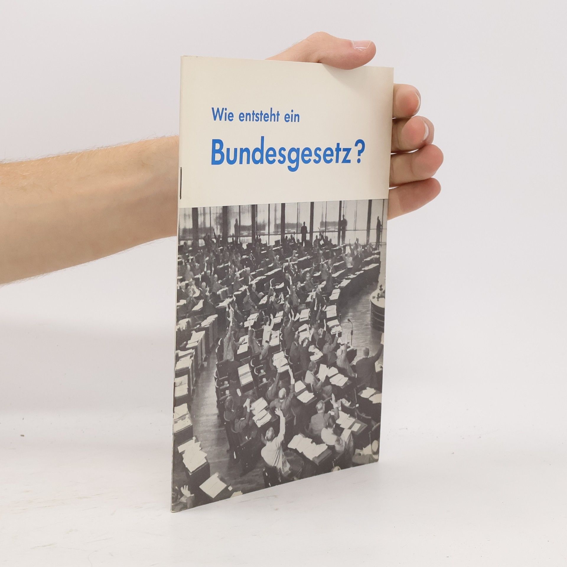 Erich Strätling Wie entsteht ein Bundesgesetz?