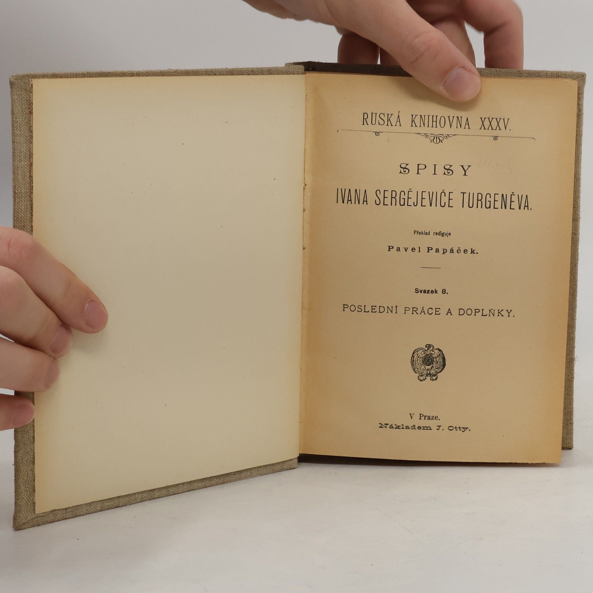 Ivan Turgenev Spisy Ivana Sergejeviče Turgeněva VIII.