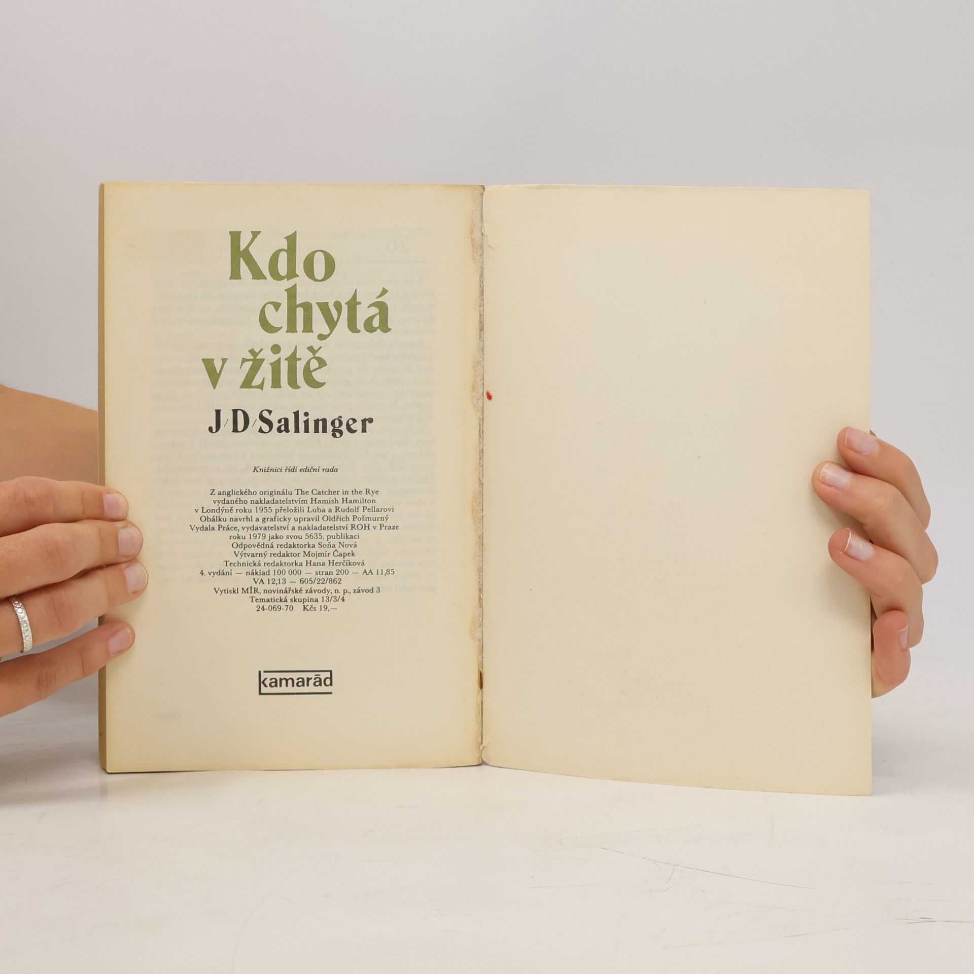 J. D. Salinger Kdo chytá v žitě