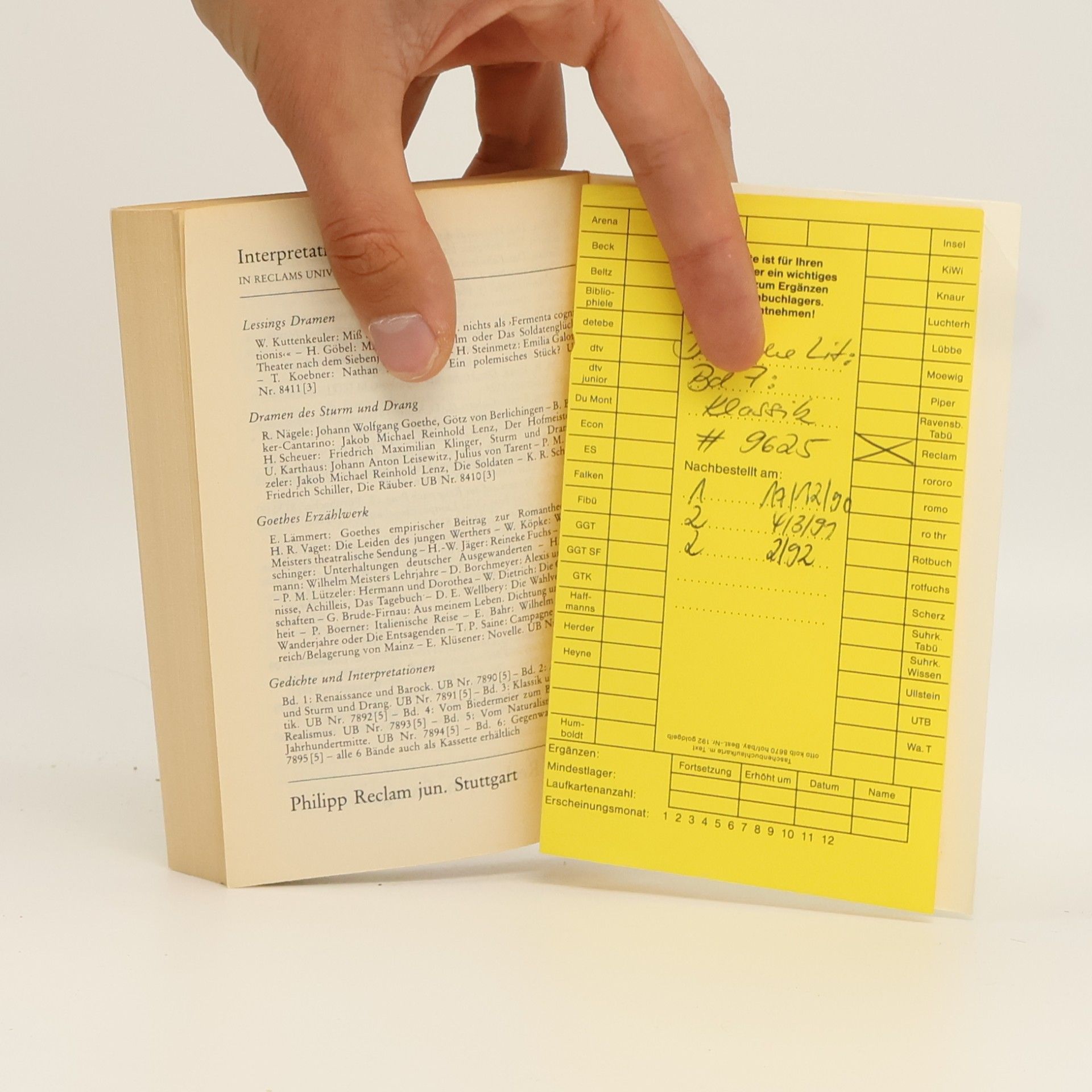 Autorenkollektiv Die deutsche Literatur in Text und Darstellung. Klassik