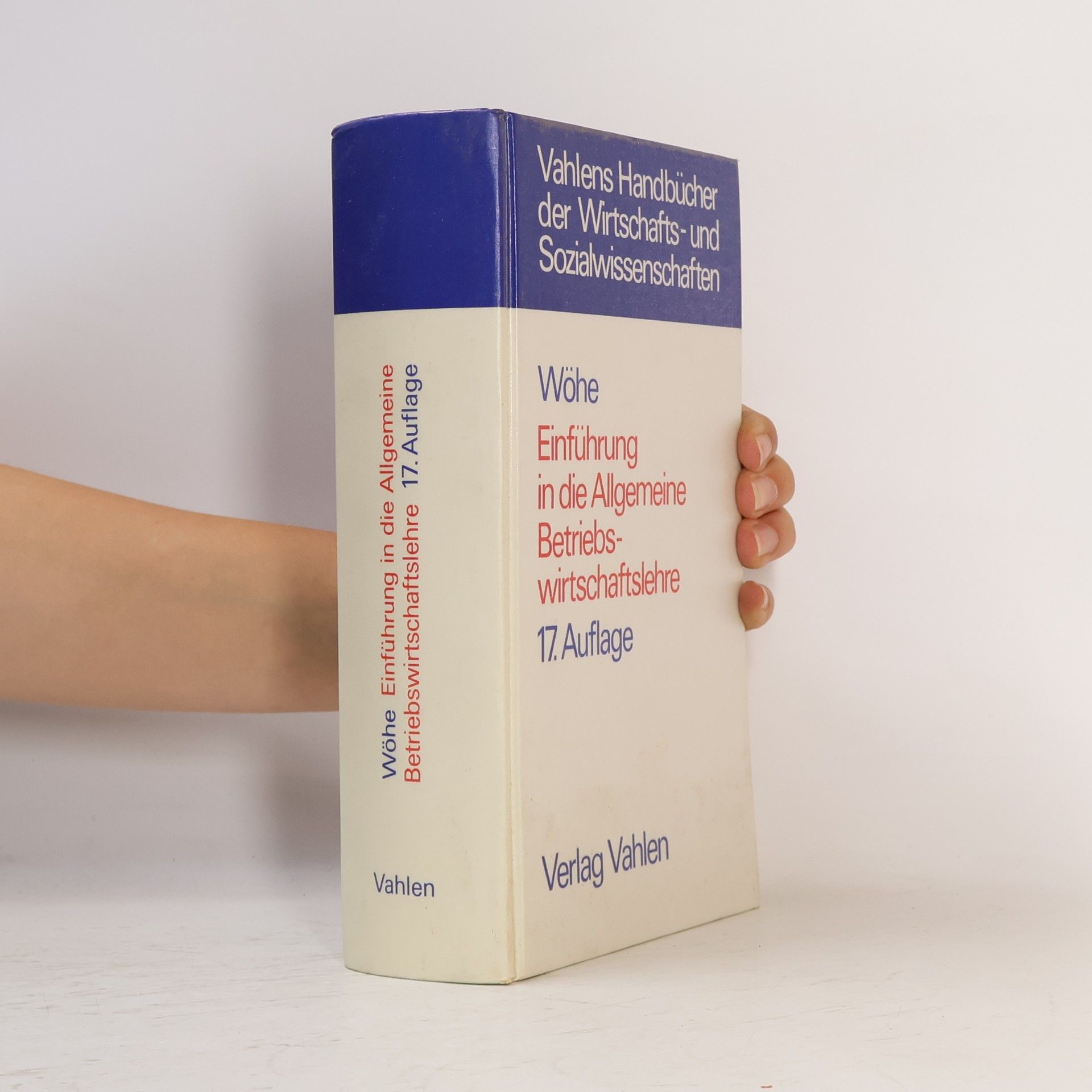 Günter Wöhe Einführung in die Allgemeine Betriebswirtschaftslehre