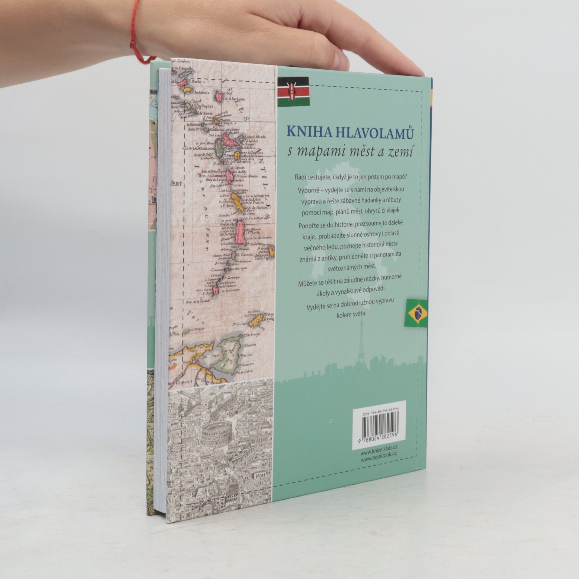 Philip Kiefer Kniha hlavolamů s mapami měst a zemí