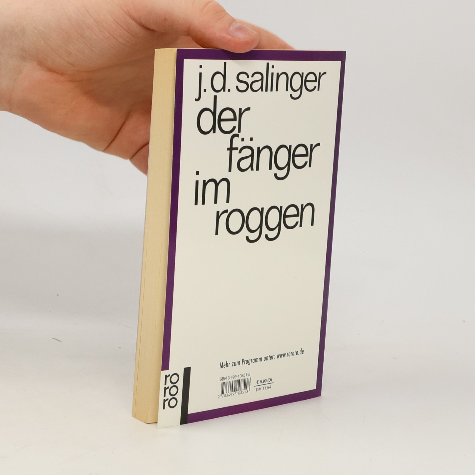 J. D. Salinger Der Fänger im Roggen