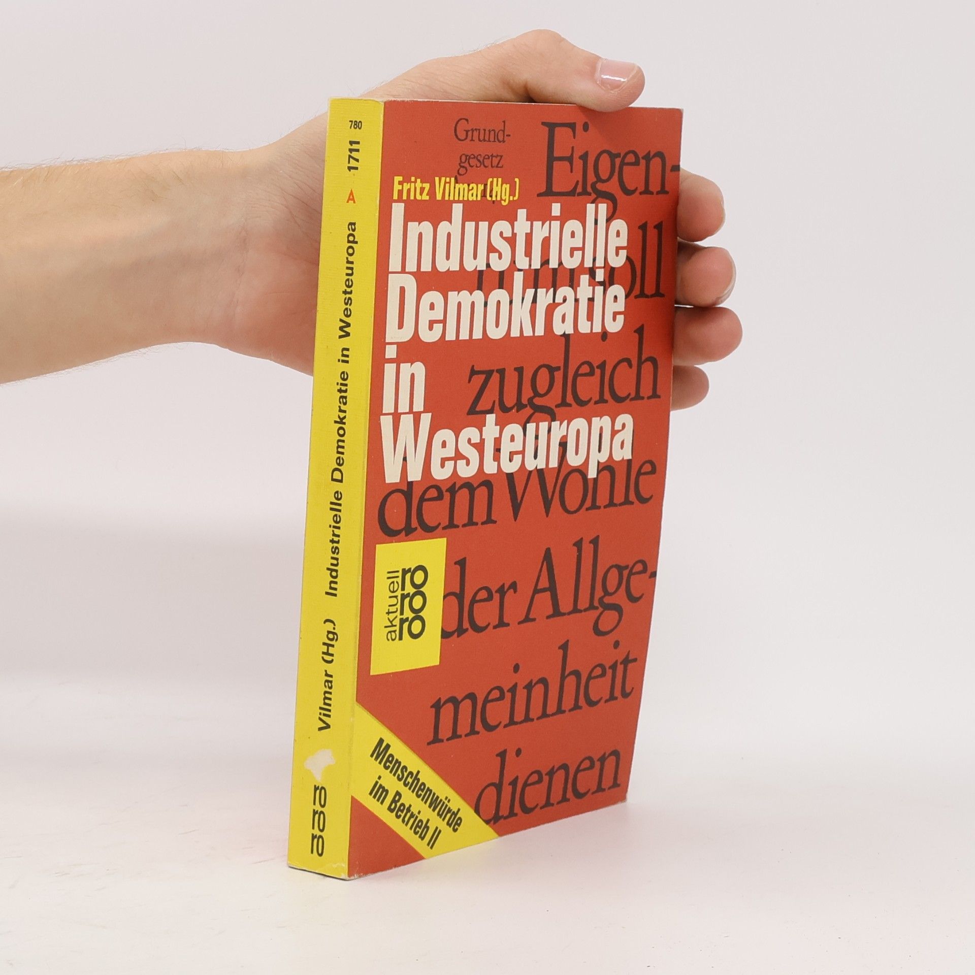 Fritz Vilmar Industrielle Demokratie in Westeuropa