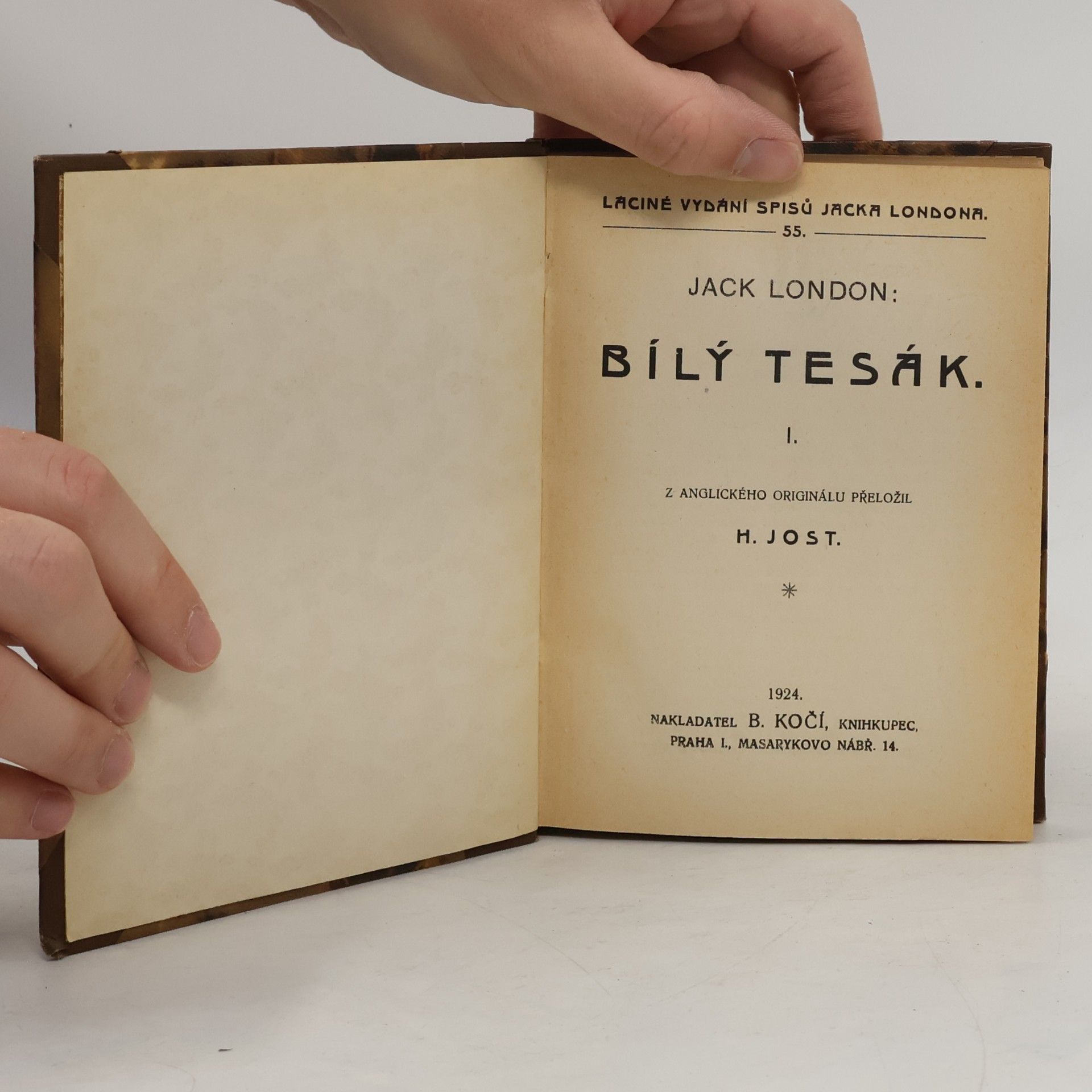 Jack London Bílý tesák I.
