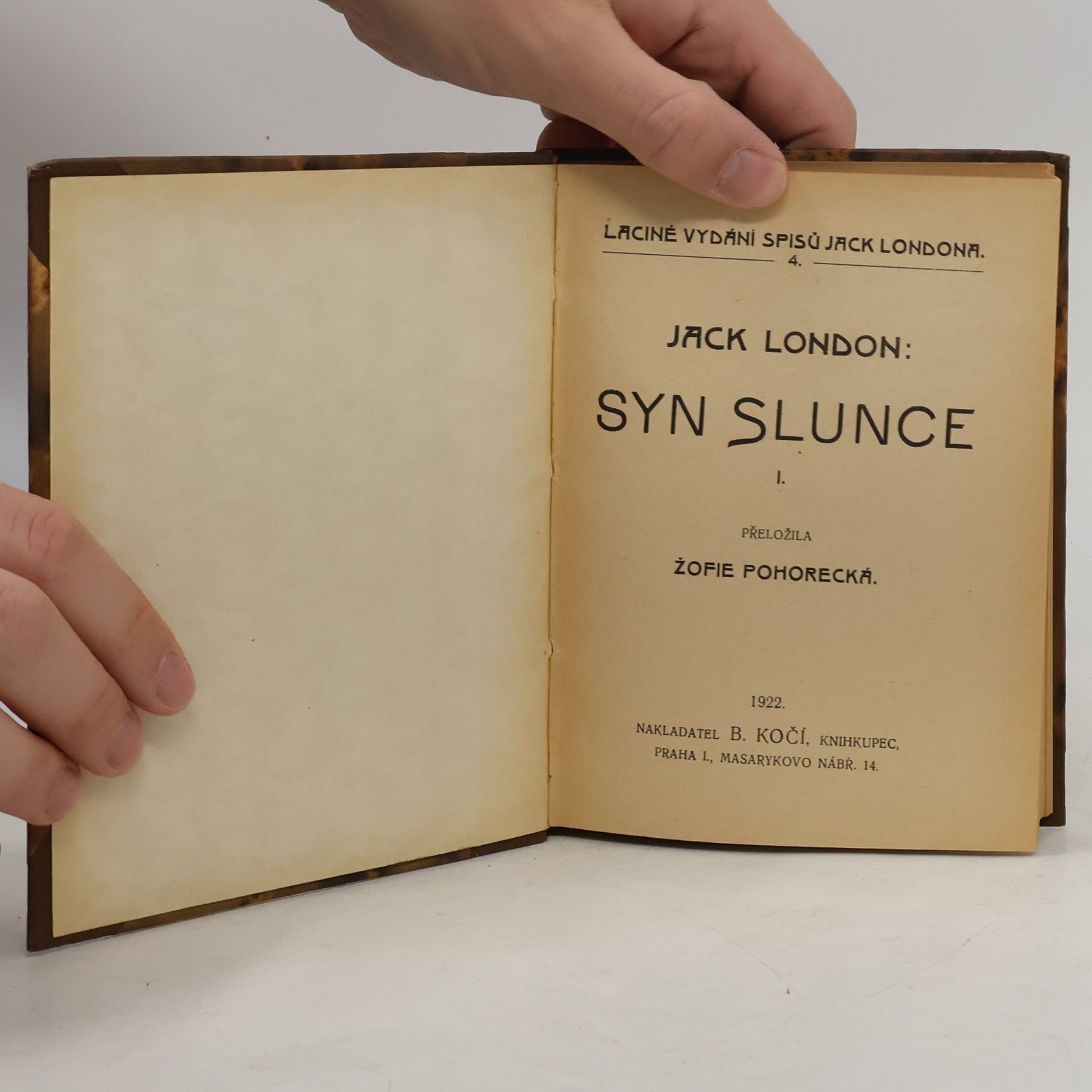 Jack London Syn slunce I.