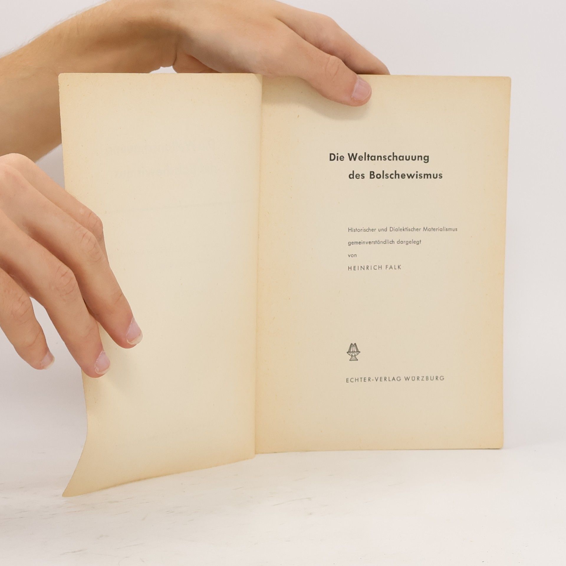 Heinrich Falk Die Weltanschauung des Bolschewismus