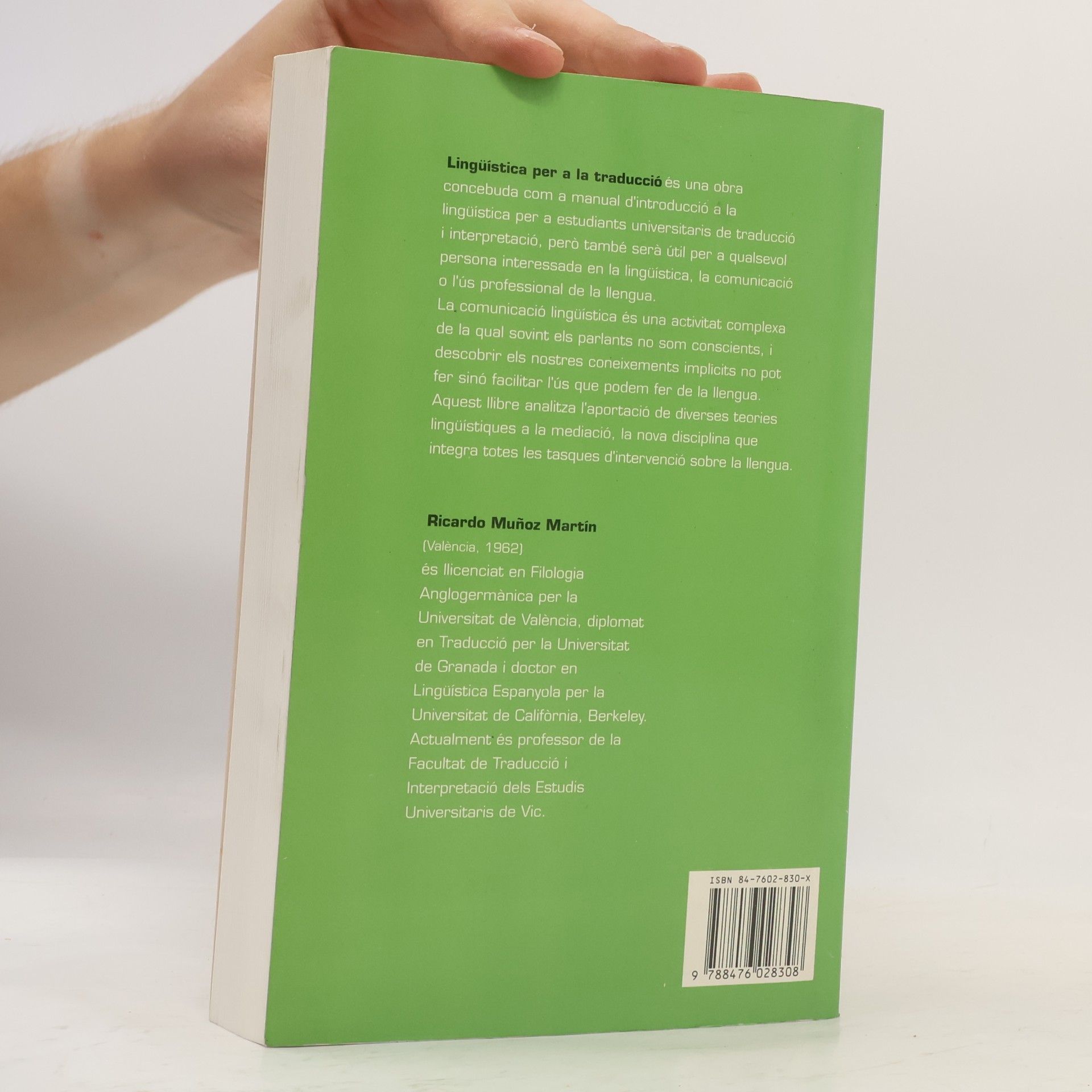 Ricardo Muñoz Martín Biblioteca de Traducció i Interpretació - 1: Lingüística per a la traducció
