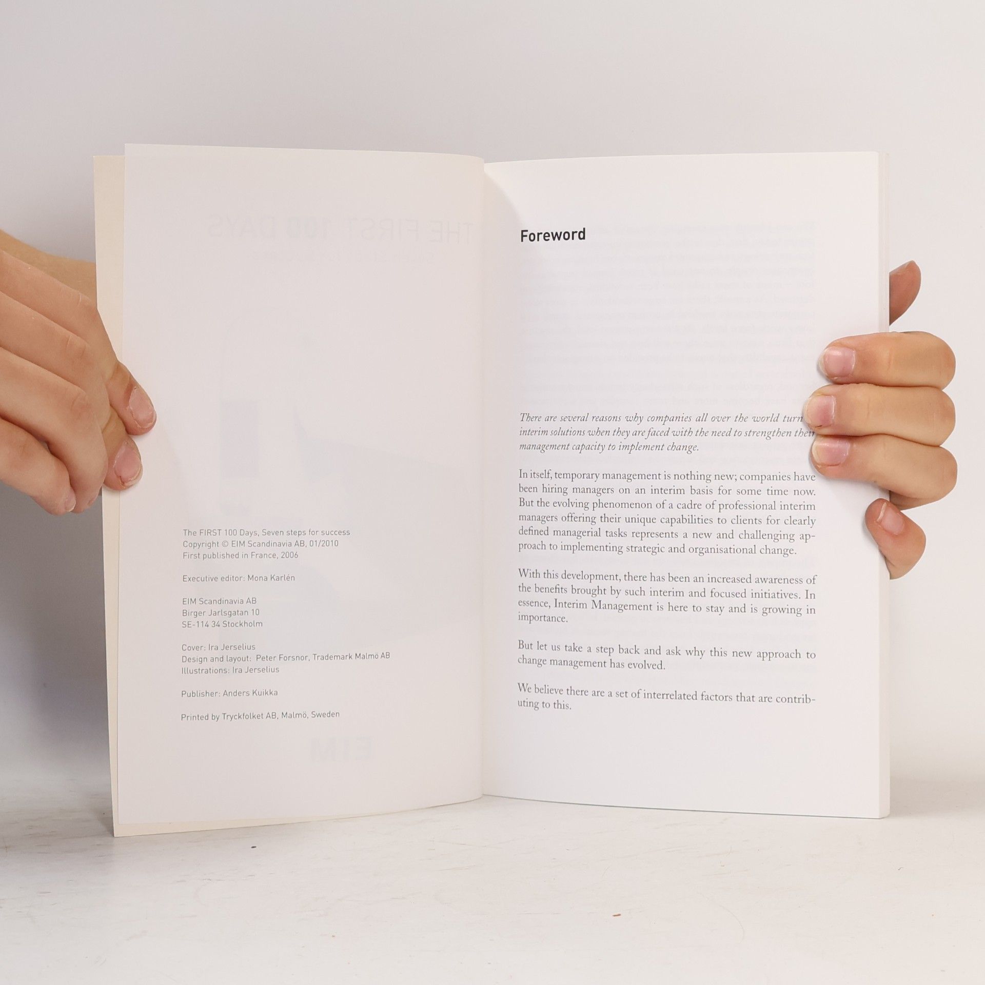 Various authors The First 100 Days