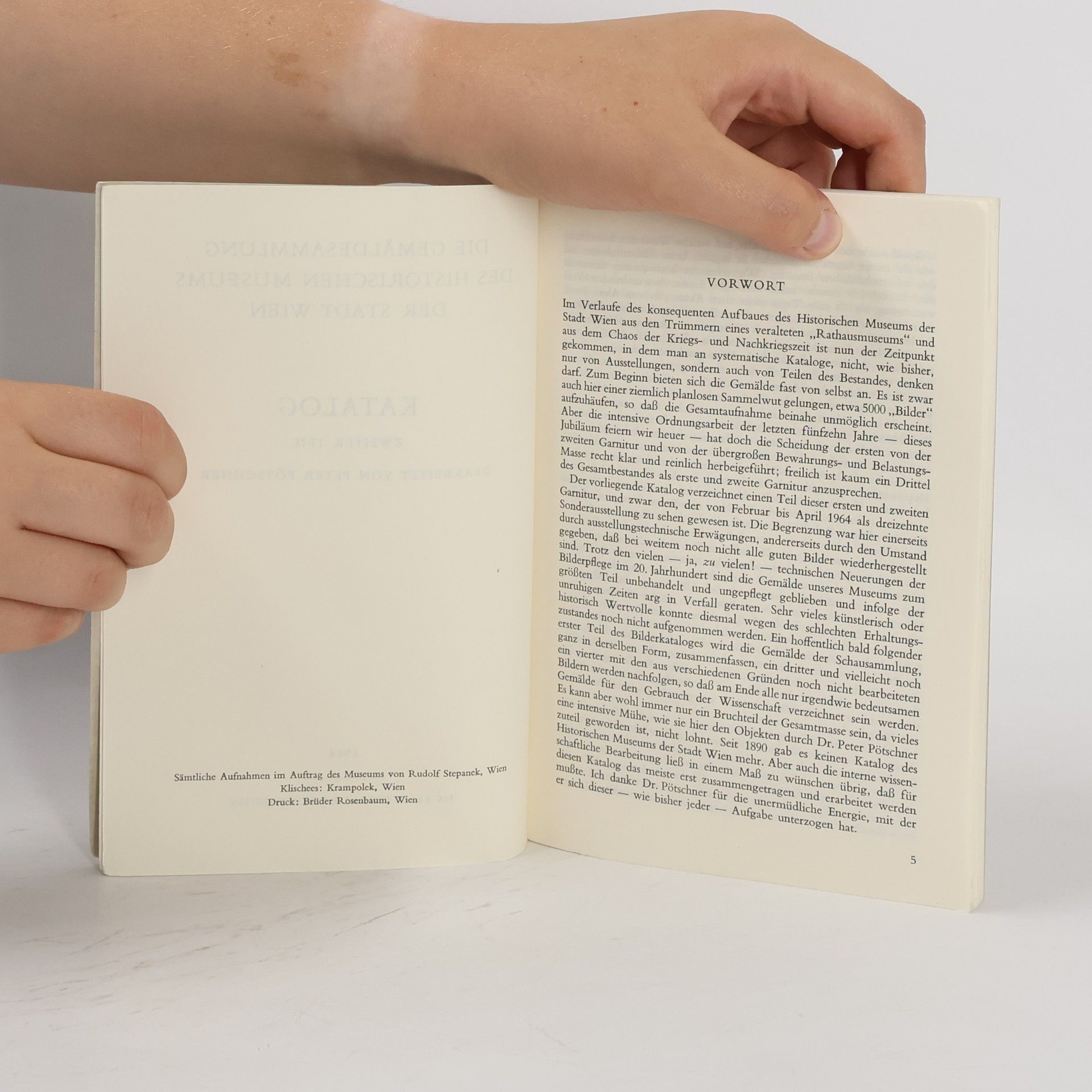 Peter Pötschner Die Gemäldesammlung des Historischen Museums der Stadt Wien. Katalog. Zweiter Teil