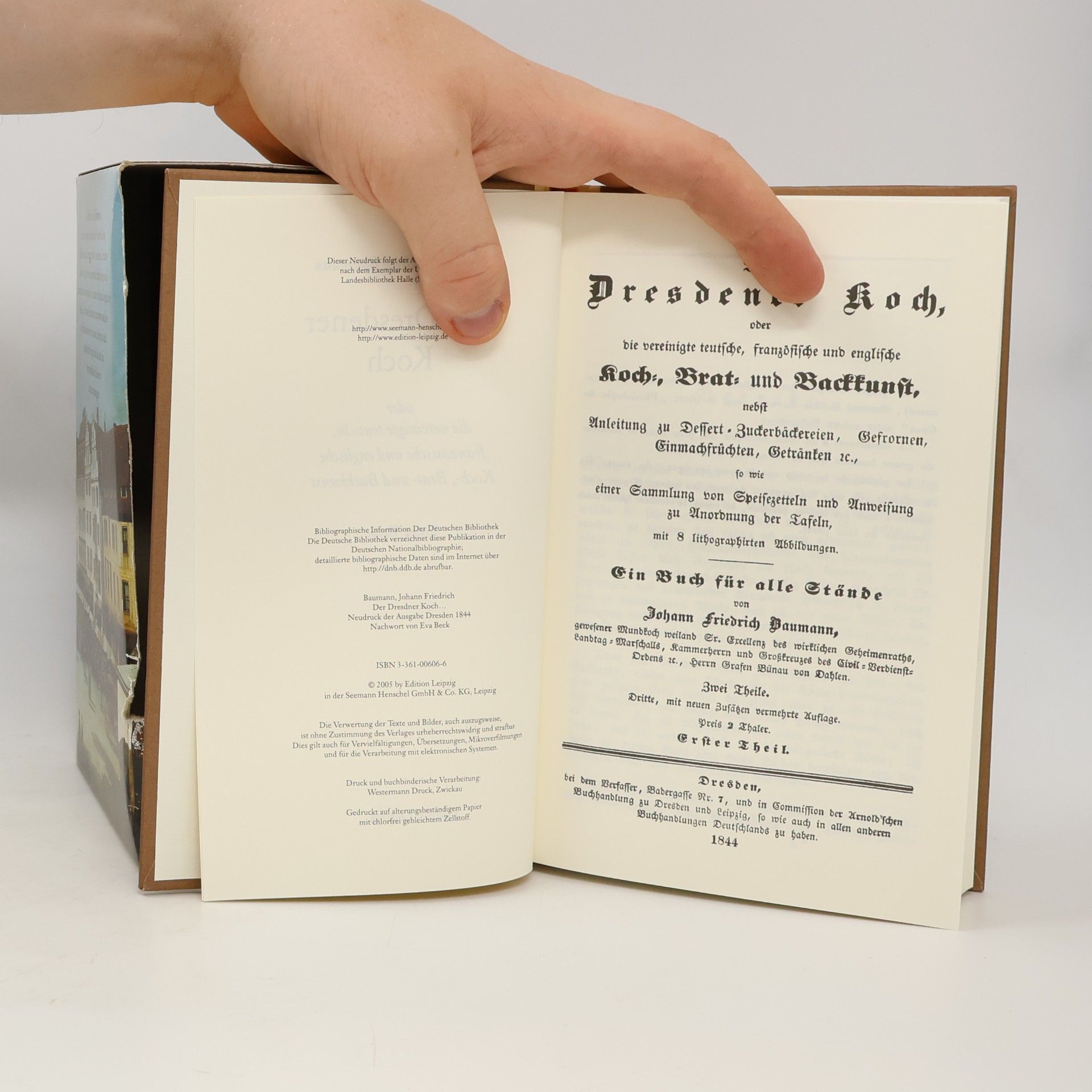 Johann Friedrich Baumann Der Dresdener Koch oder die vereinigte teutsche, französische und englische Koch-, Brat- und Backkunst