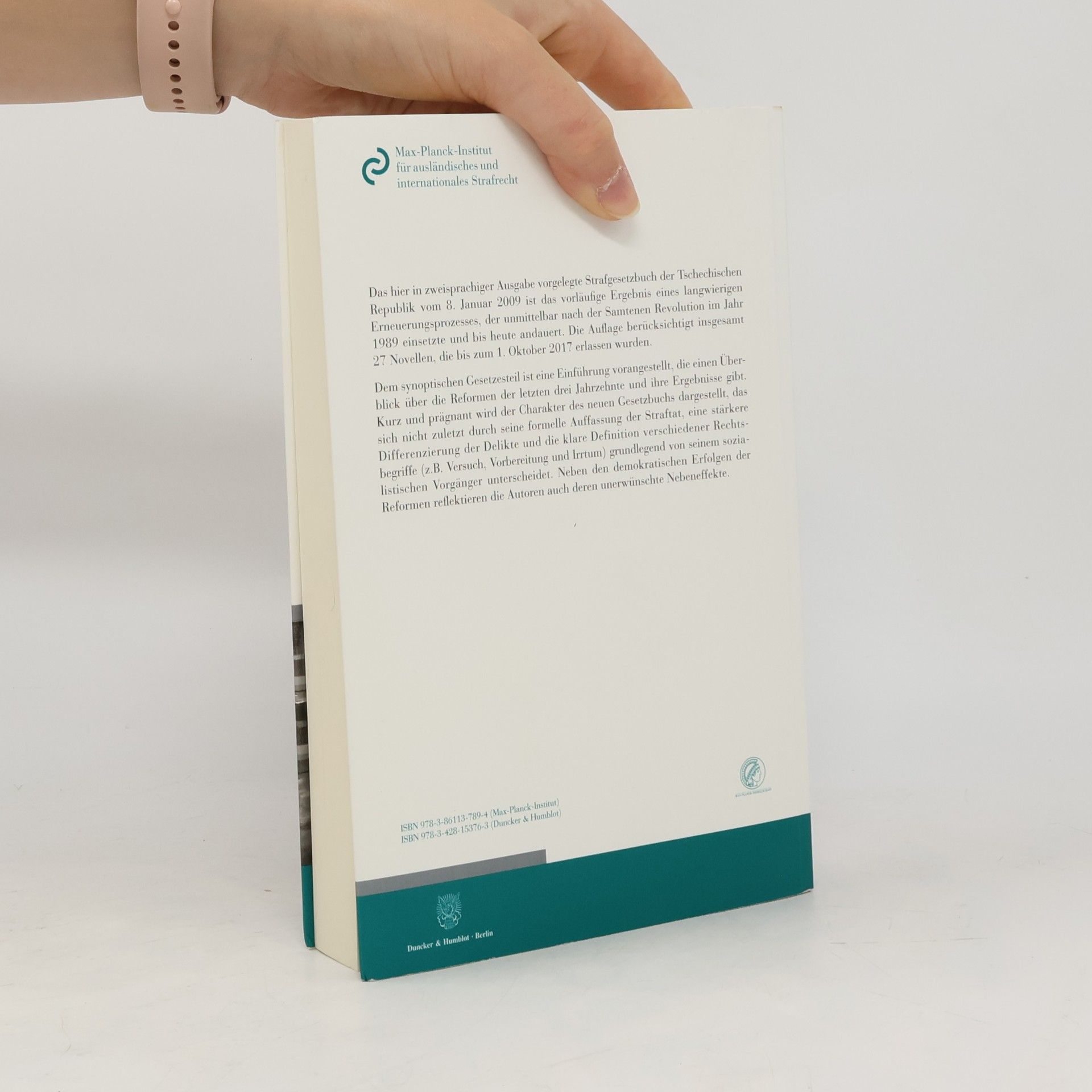 Susanne Altmann Schriftenreihe des Max-Planck-Instituts für ausländisches und internationales Strafrecht - G 126: Strafgesetzbuch der Tschechischen Republik - Trestní zákoník České republiky