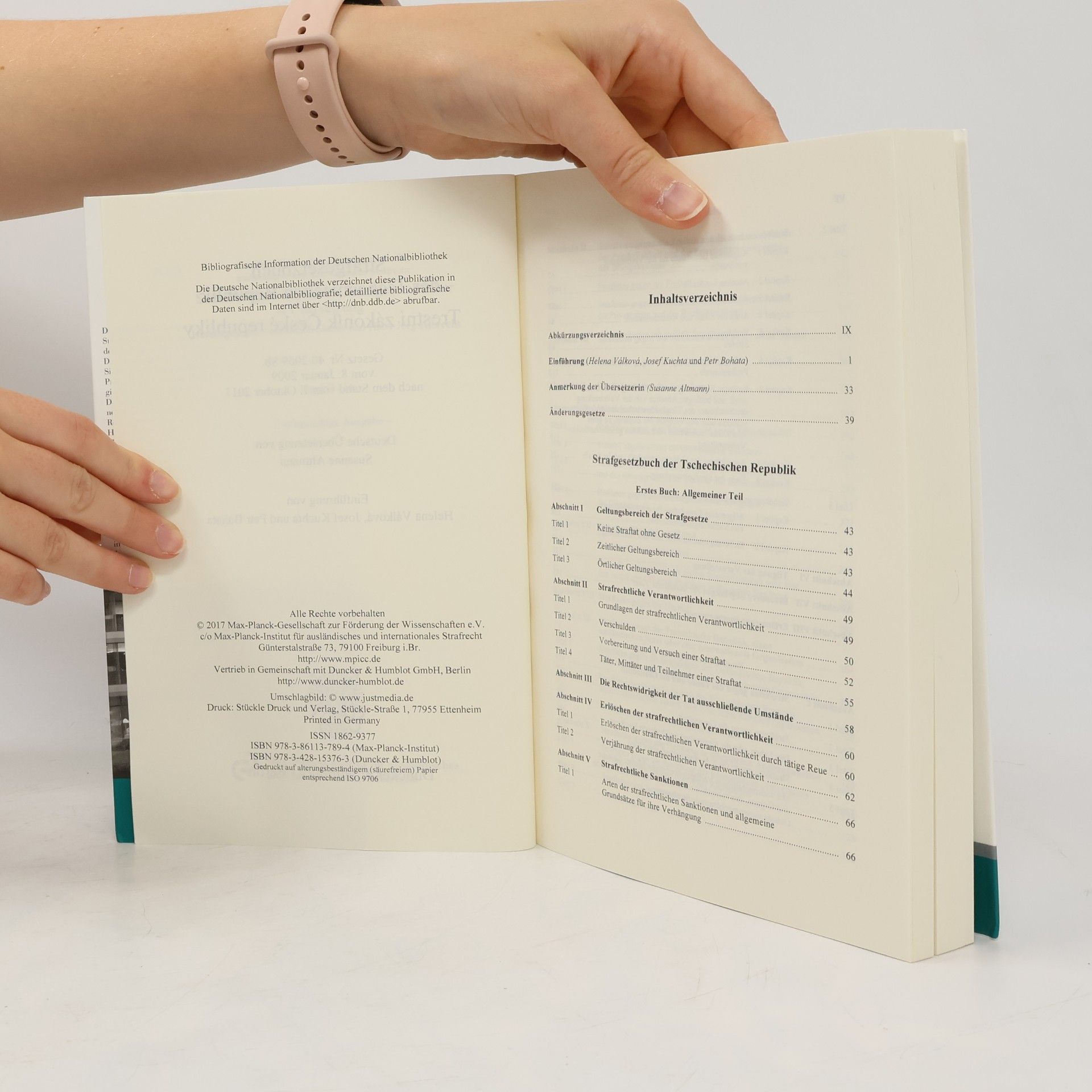 Susanne Altmann Schriftenreihe des Max-Planck-Instituts für ausländisches und internationales Strafrecht - G 126: Strafgesetzbuch der Tschechischen Republik - Trestní zákoník České republiky