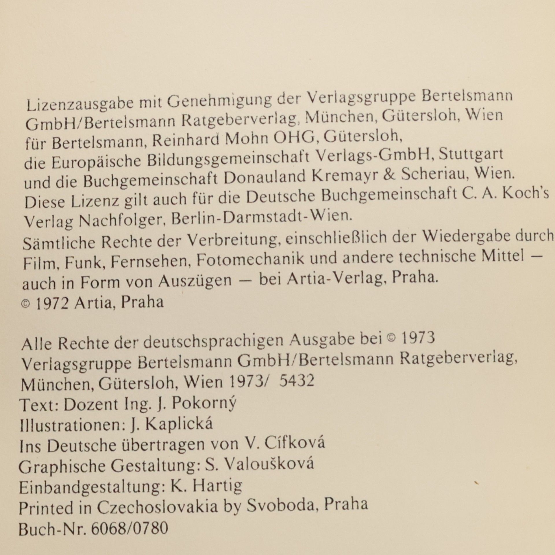 Jiřina Kaplická Bäume in Mitteleuropa