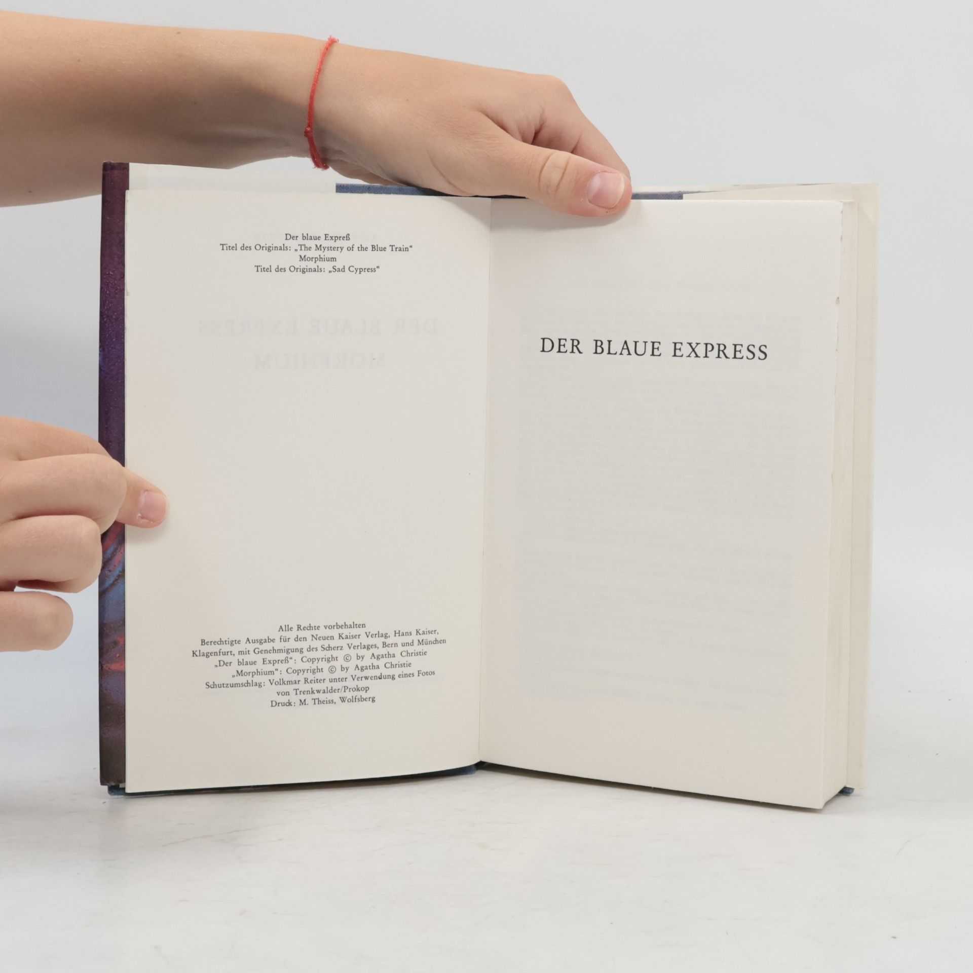 Agatha Christie Der blaue Express. Morphium