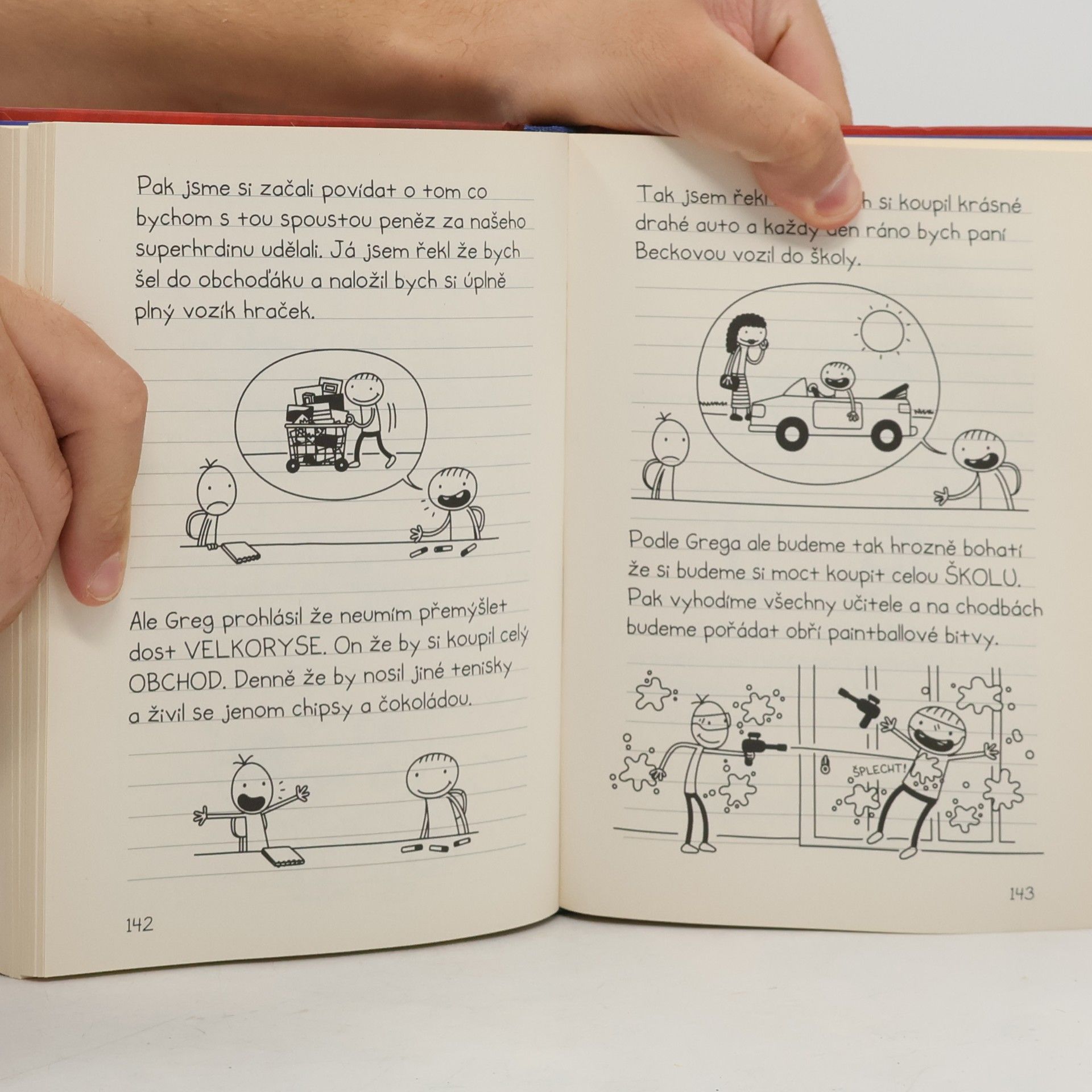 Jeff Kinney Deník báječného kamaráda. Píše Rowley Jefferson