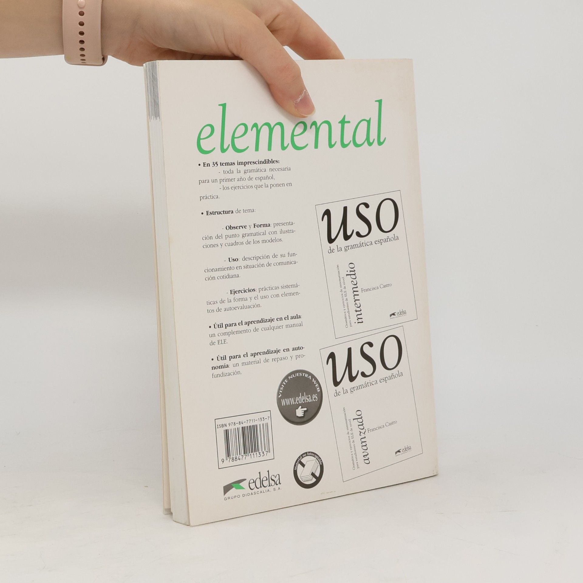 Francisca Castro Viudez Uso de la gramática espanola: Elemental