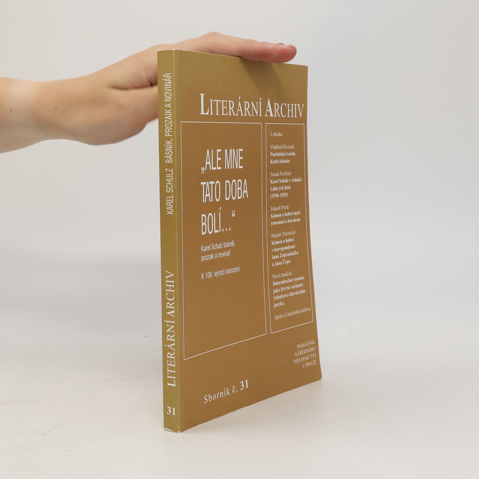 Kolektiv autorů Literární archiv. Sborník č. 31