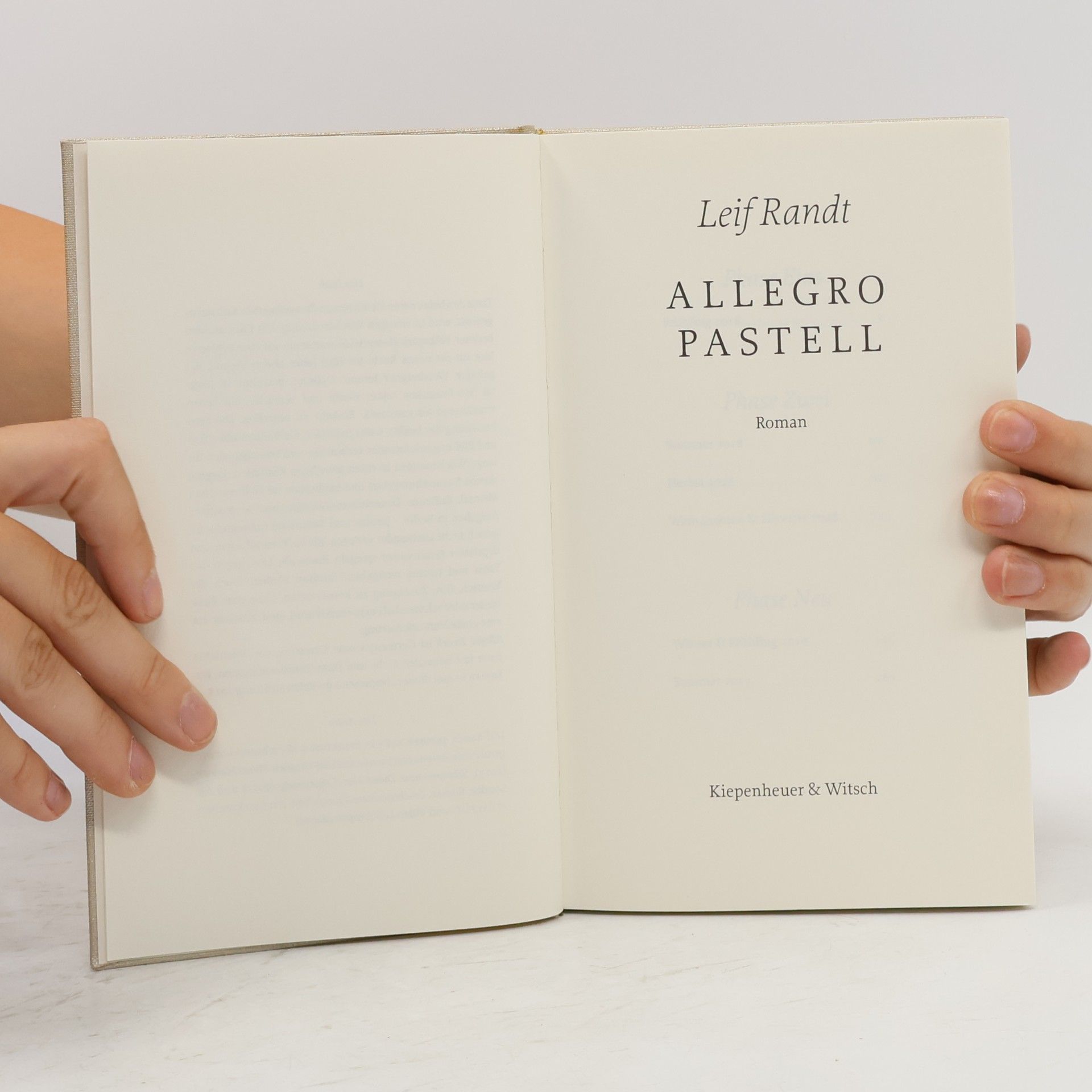 Leif Randt Allegro Pastel