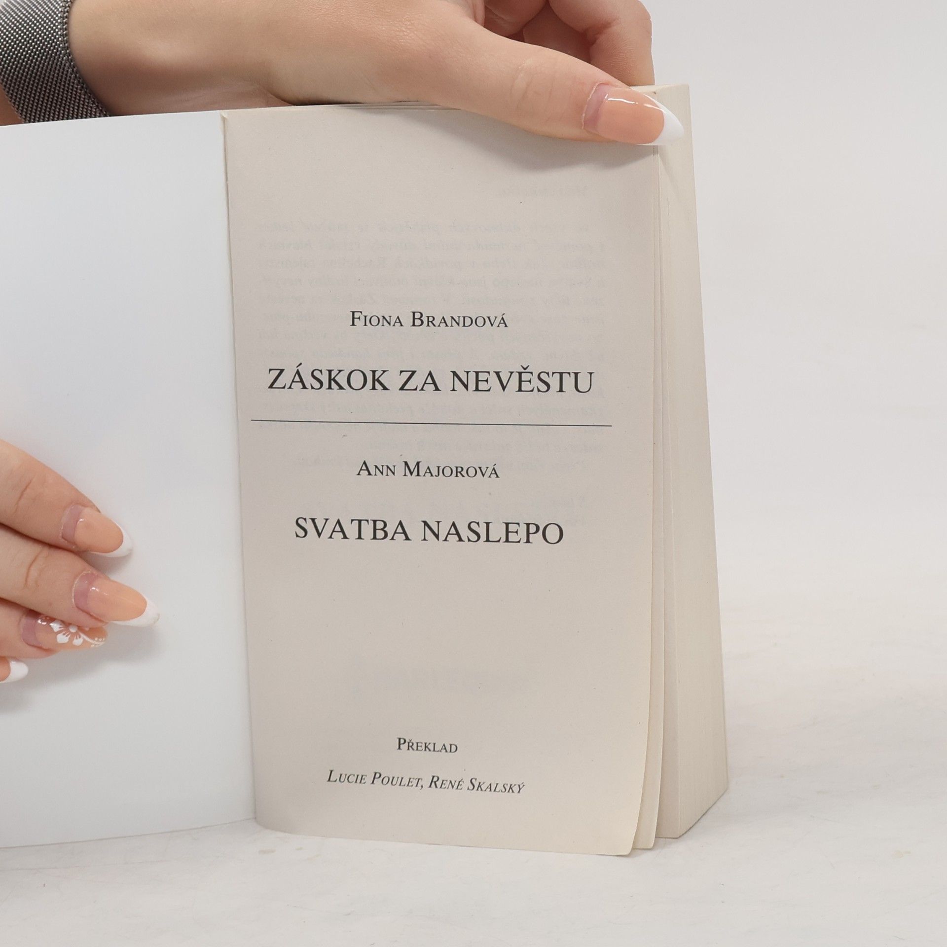 Fiona Brand Záskok za nevěstu / Svatba naslepo 1337