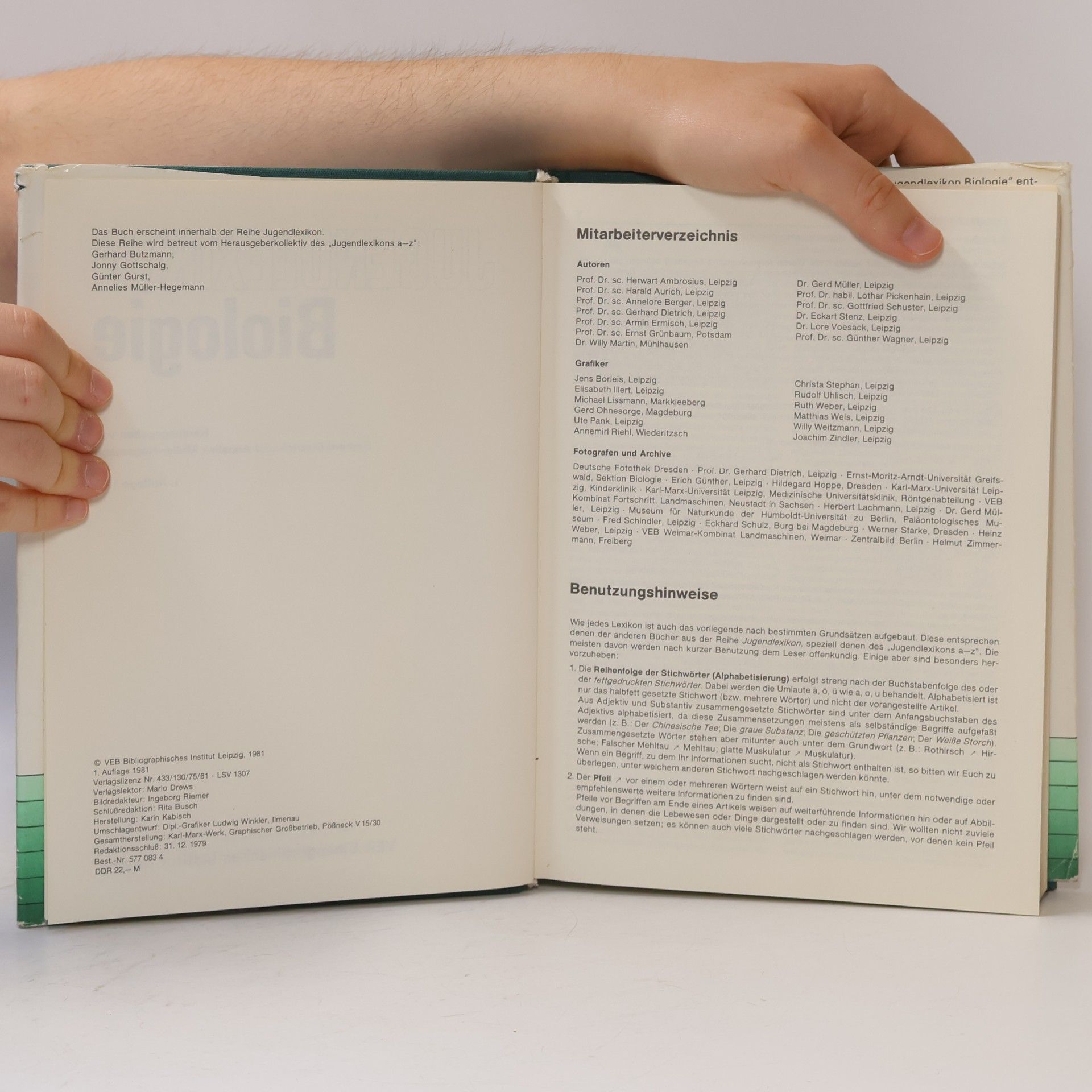 Autorenkollektiv Jugendlexikon Biologie