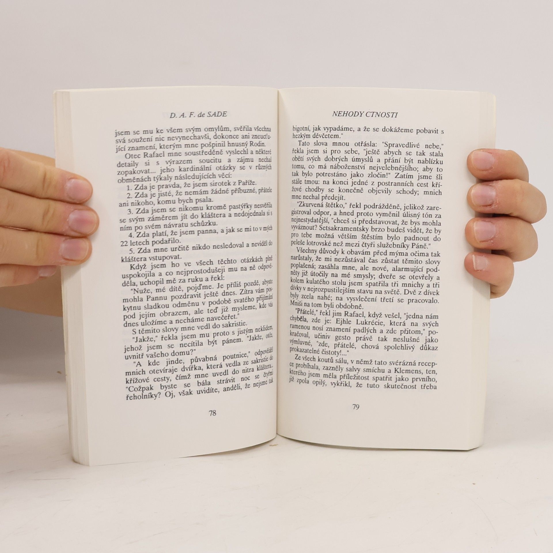 Donatien Alphonse François marquis de Sade Nehody ctnosti. se studií Maurice Heineho