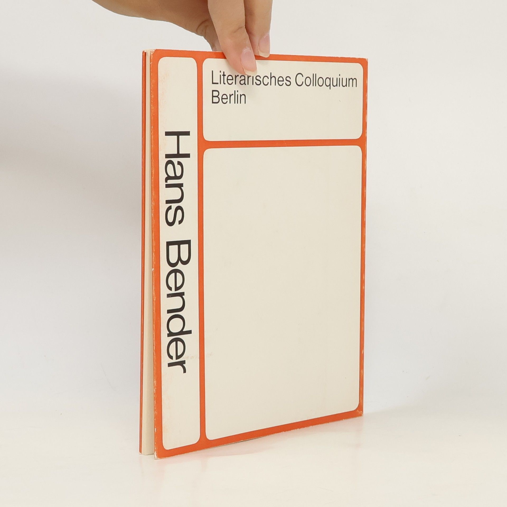 Hans Bender LCB-Editionen - 25: Aufzeichnungen einiger Tage