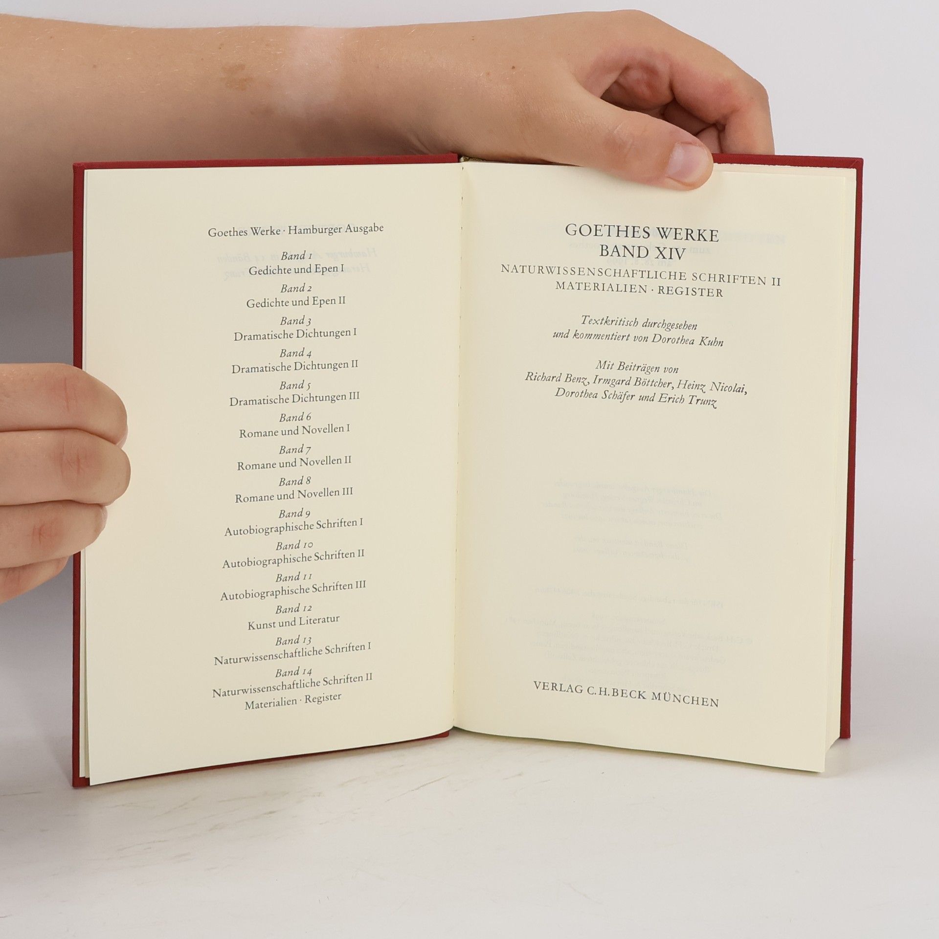 Johann Wolfgang von Goethe Goethe Werke 14