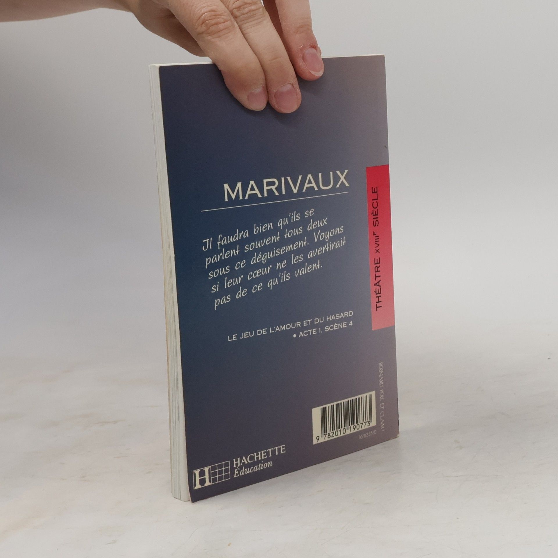 Pierre Carlet de Chamblain de Marivaux Le jeu de l'amour et du hasard