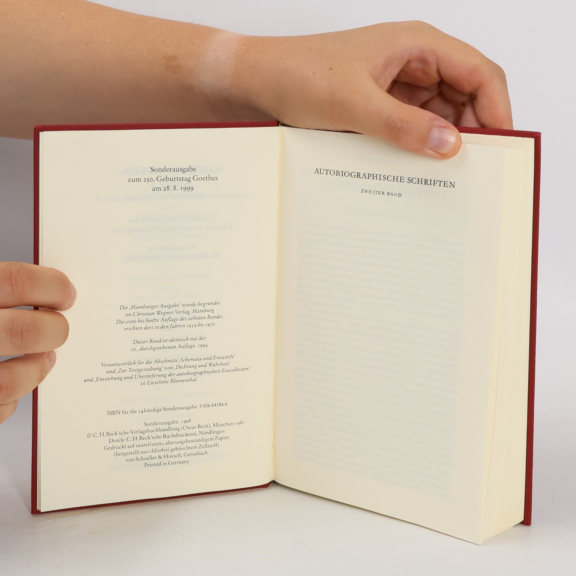 Johann Wolfgang von Goethe Goethe Werke 10