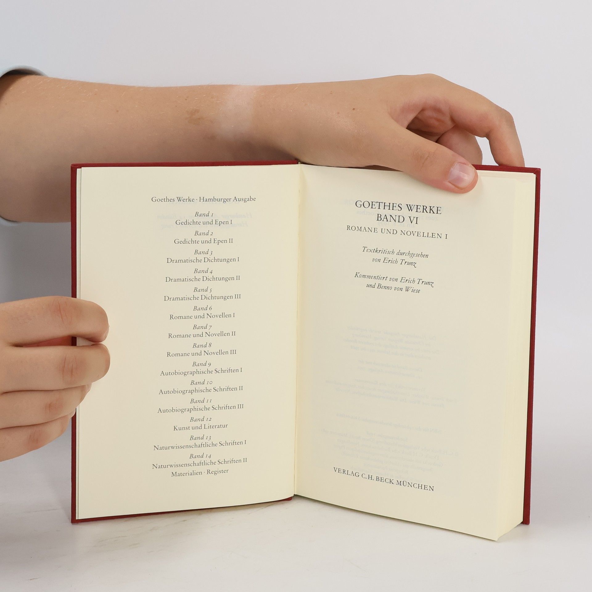 Johann Wolfgang von Goethe Goethe Werke 6