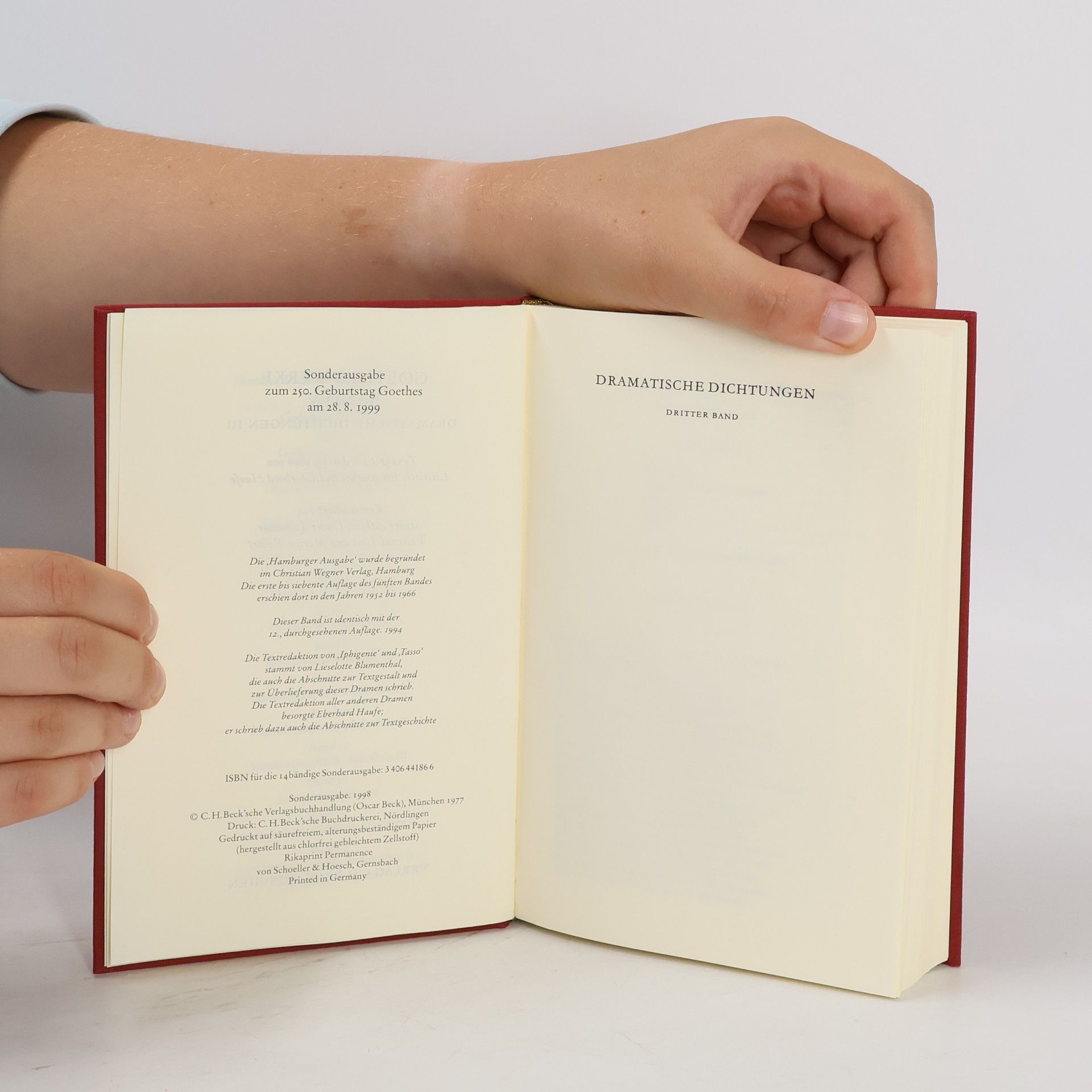 Johann Wolfgang von Goethe Goethe Werke 5