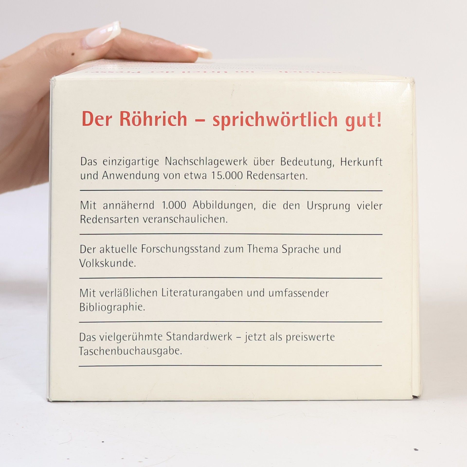 Lutz Röhrich Lexikon der sprichwörtlichen Redensarten